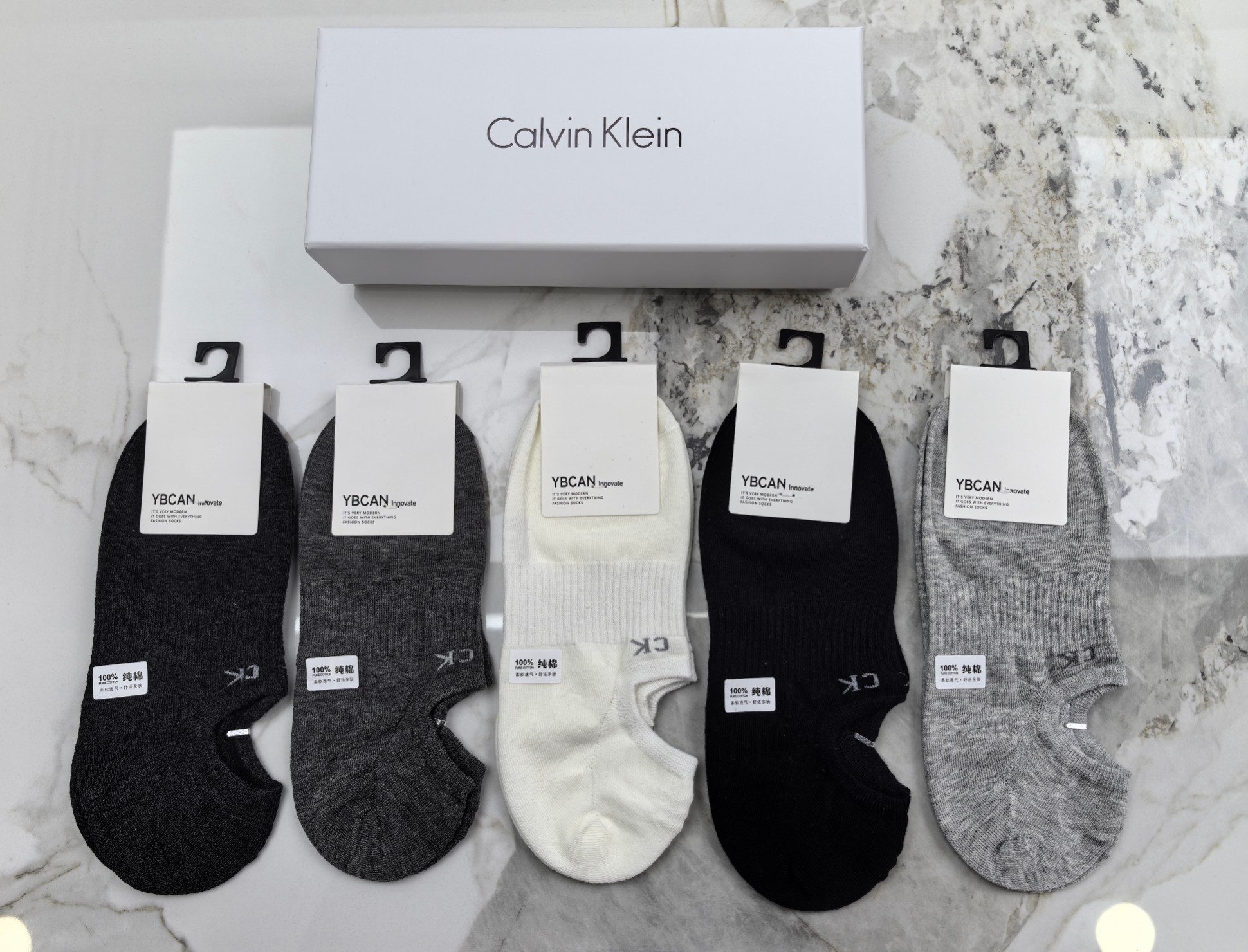 🔥🔥🔥Calvin Klein（CK） 半隐形袜～纯棉质量、不掉跟又隐形、