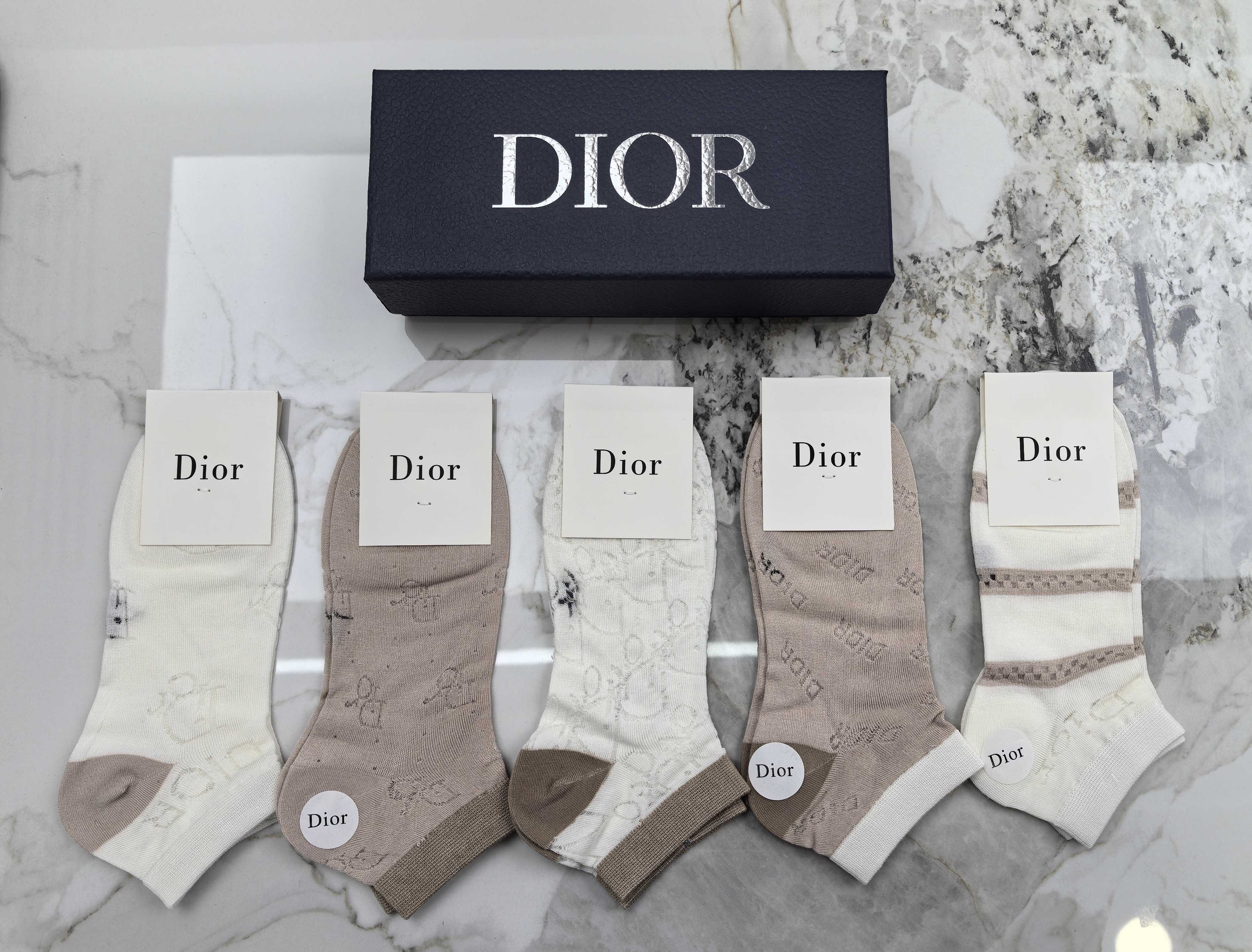 Nueva colección primavera/verano: DIOR, cómodo de llevar～caja de 5 pares, sin devoluciones ni cambios adulto 20160
