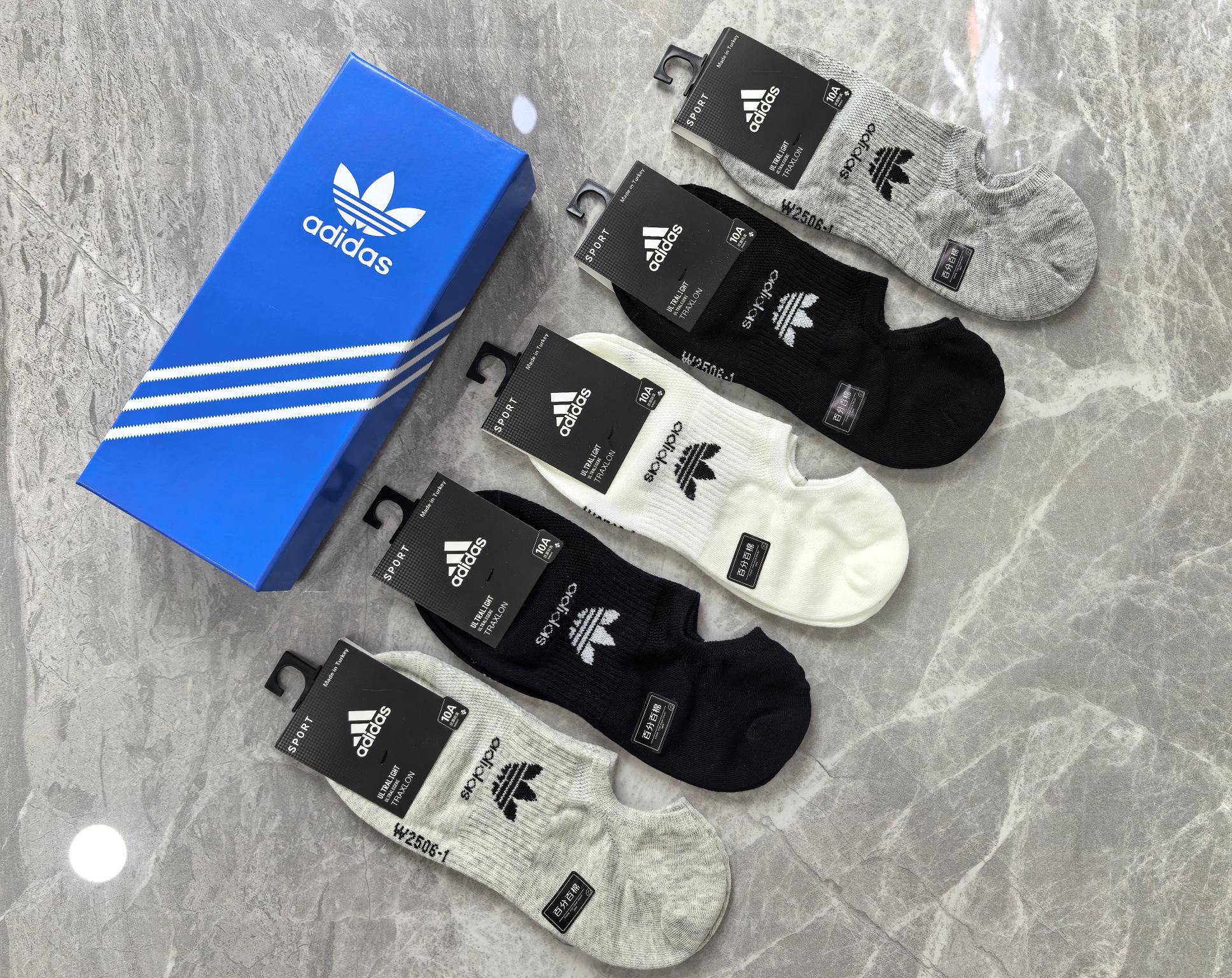 adidas（阿迪达斯）半隐形袜～纯棉质量、不掉跟又隐形、