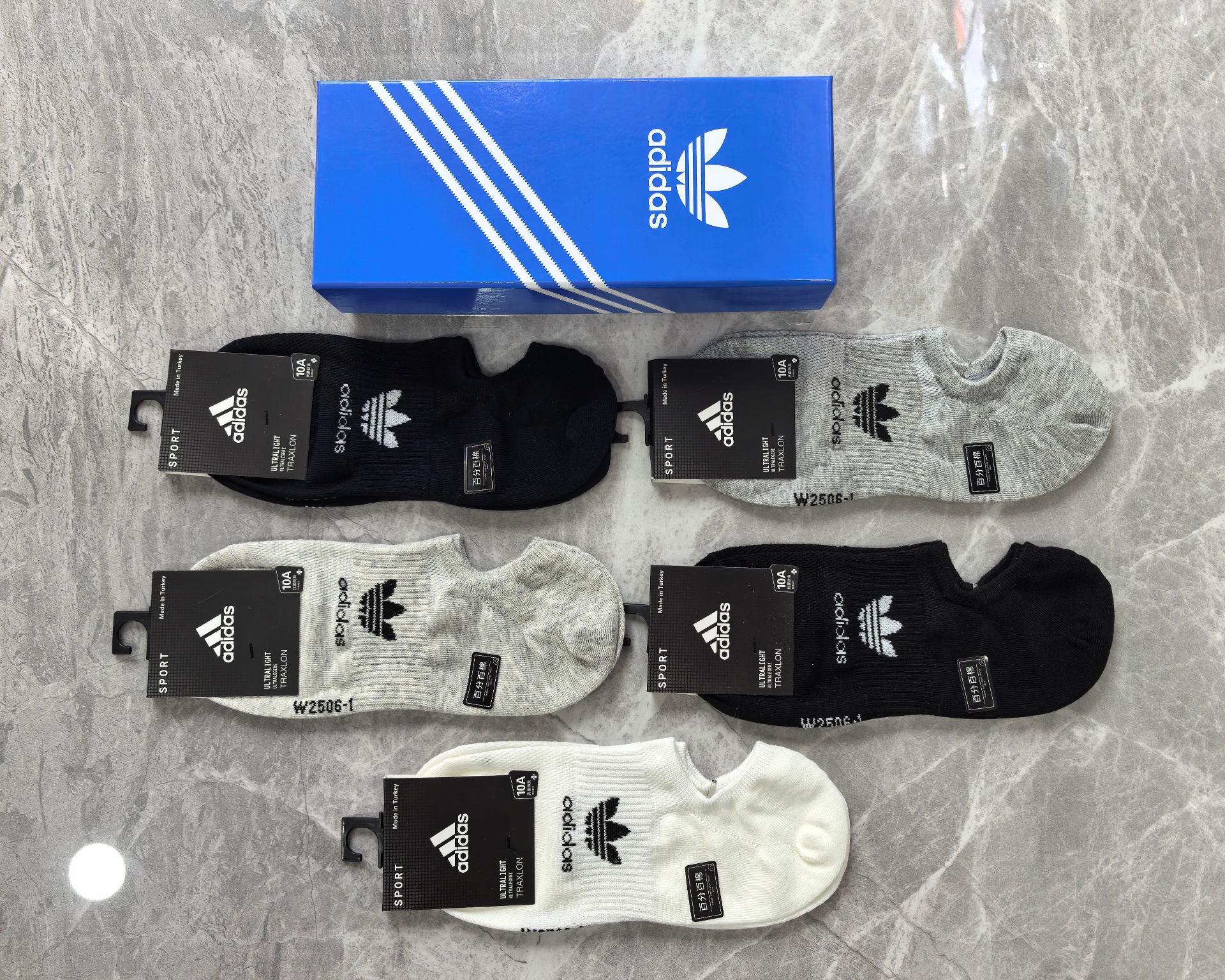 adidas（阿迪达斯）半隐形袜～纯棉质量、不掉跟又隐形、