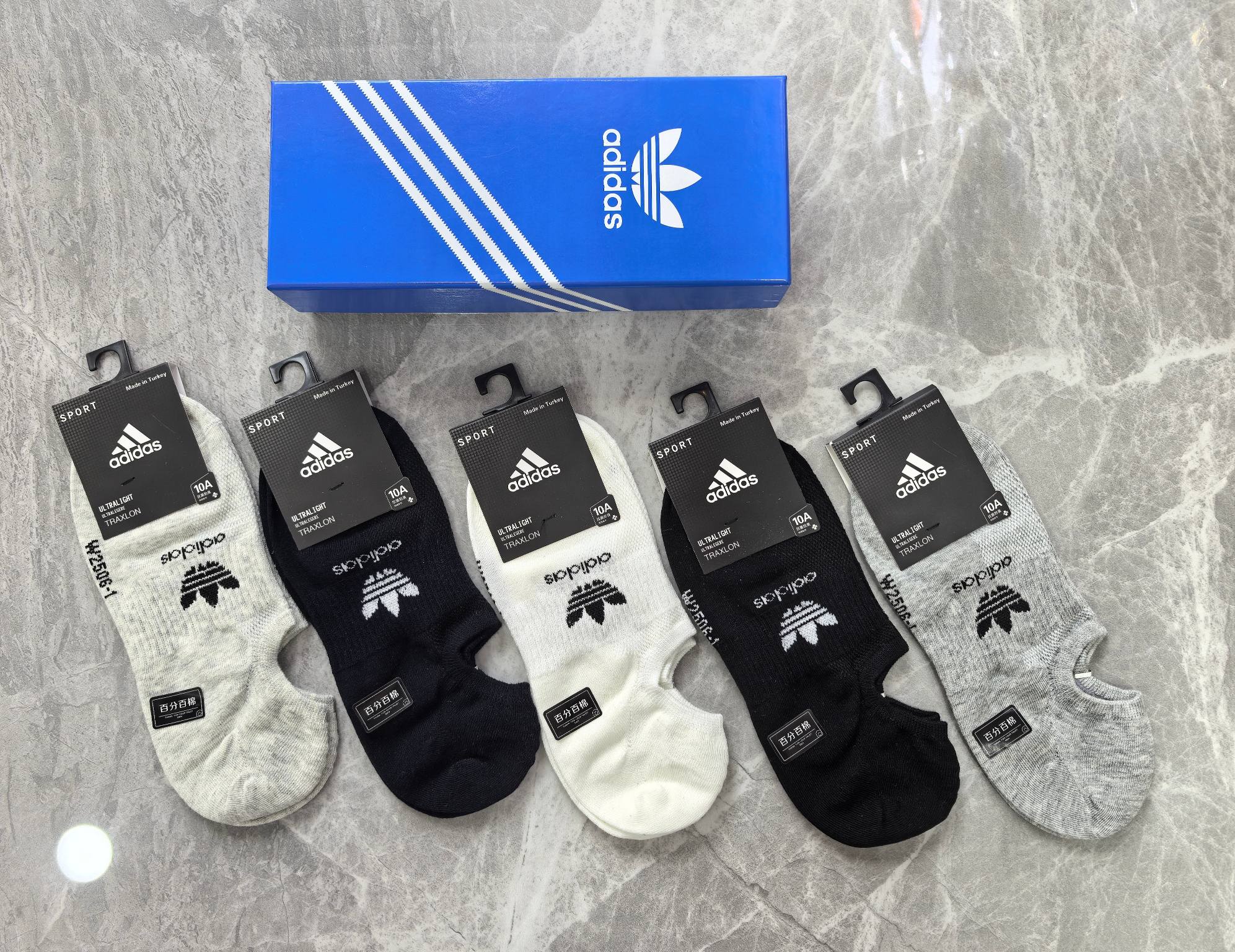 adidas（阿迪达斯）半隐形袜～纯棉质量、不掉跟又隐形、