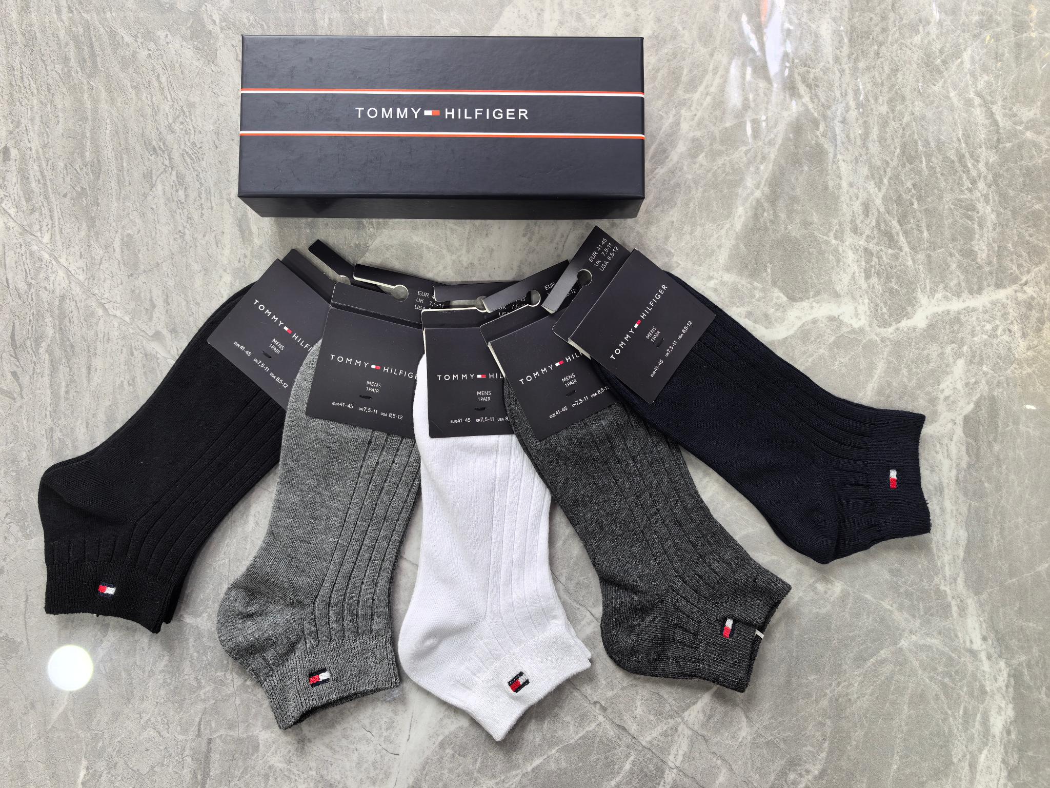 外单系列：纯棉、tommy(汤米)一盒5双入、现货