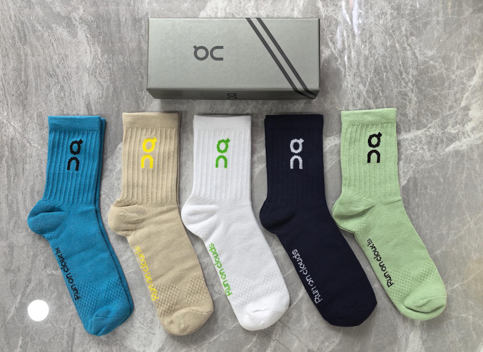 🔥🔥🔥新款 On昂跑Cloudtilt、运动领先优选、纯棉好质量、透气舒适、一盒5双、