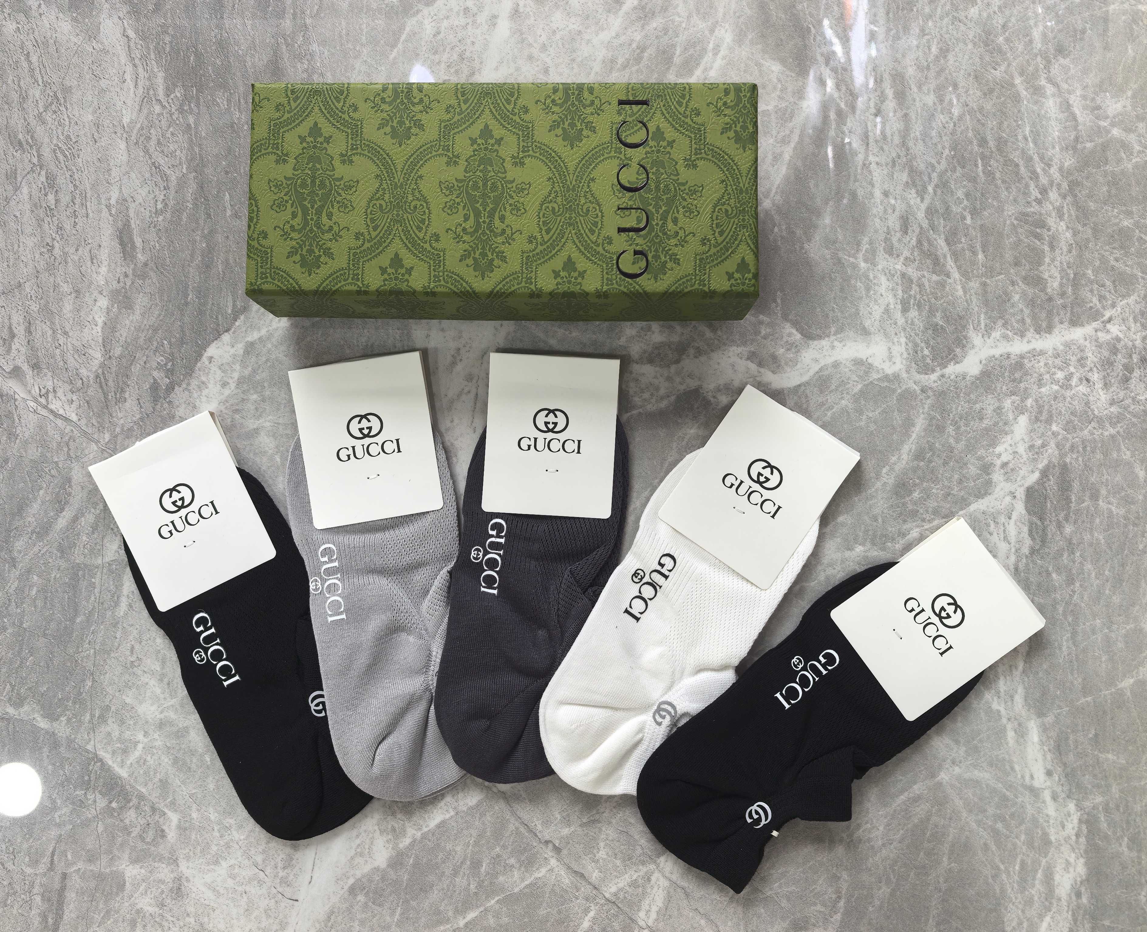 🔥🔥🔥高货来了：GUCCI（古奇）重工系列～浅口袜型、绝不掉跟、网面设计～纯棉质量～