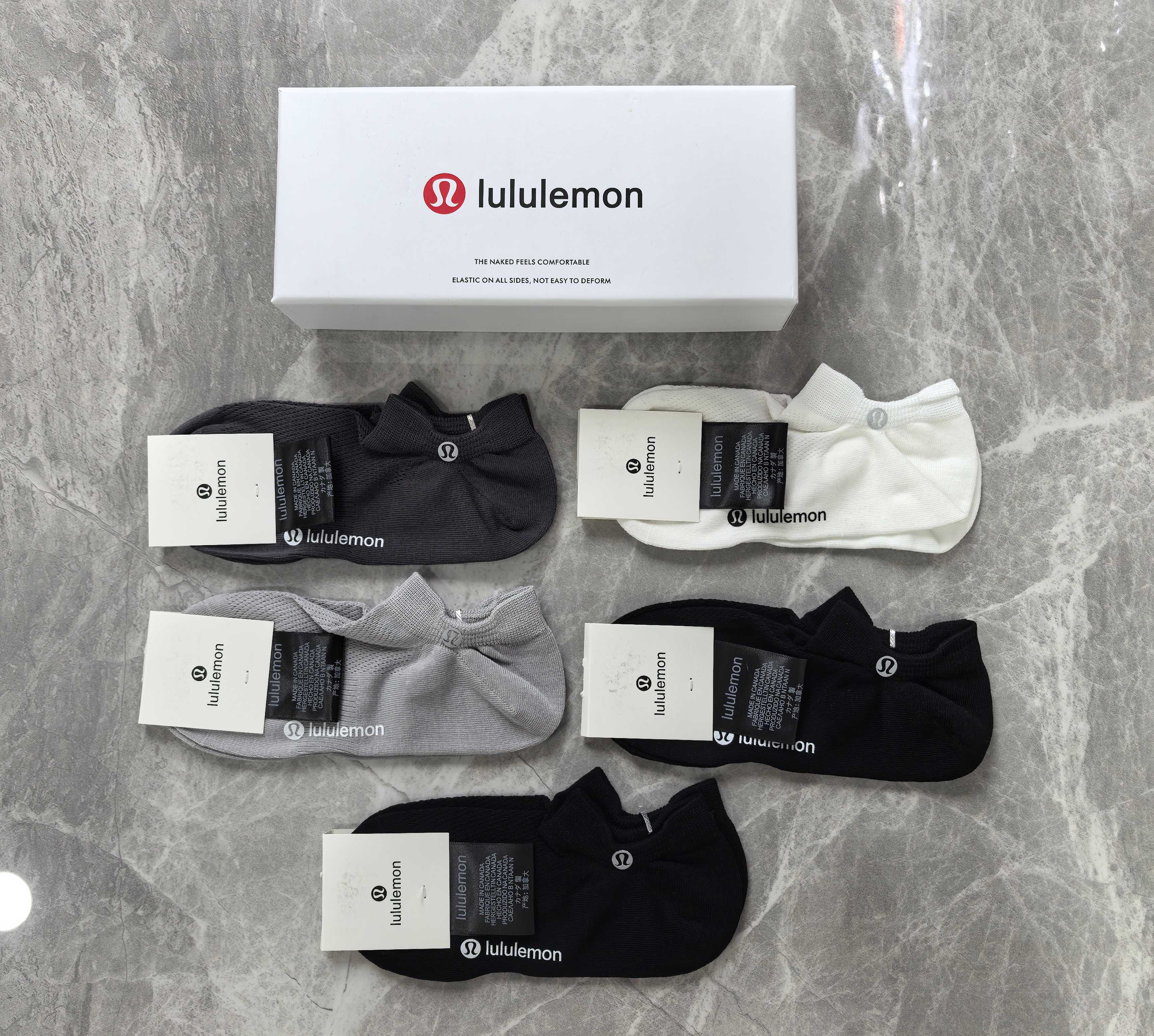 🔥🔥🔥高货来了：luluemon（露露）重工系列～浅口袜型、绝不掉跟、网面设计～纯棉质量～