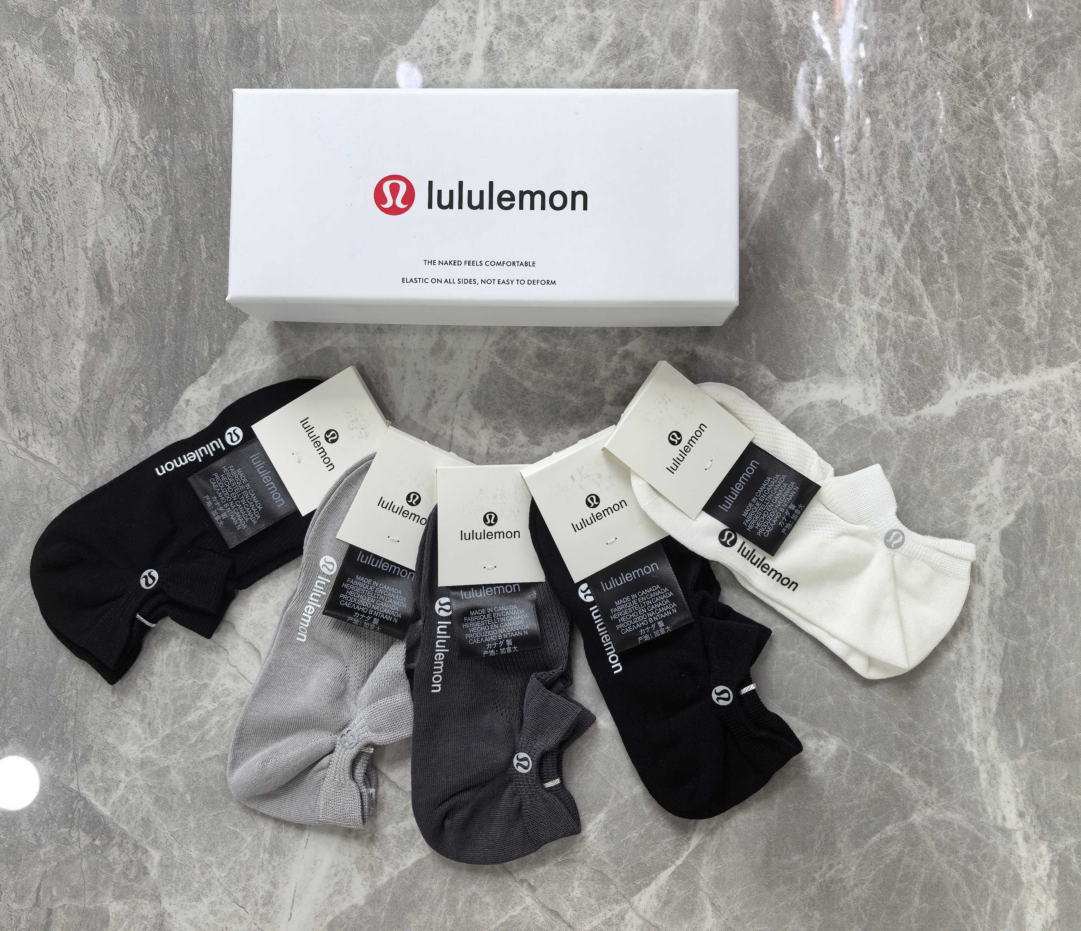 🔥🔥🔥高货来了：luluemon（露露）重工系列～浅口袜型、绝不掉跟、网面设计～纯棉质量～