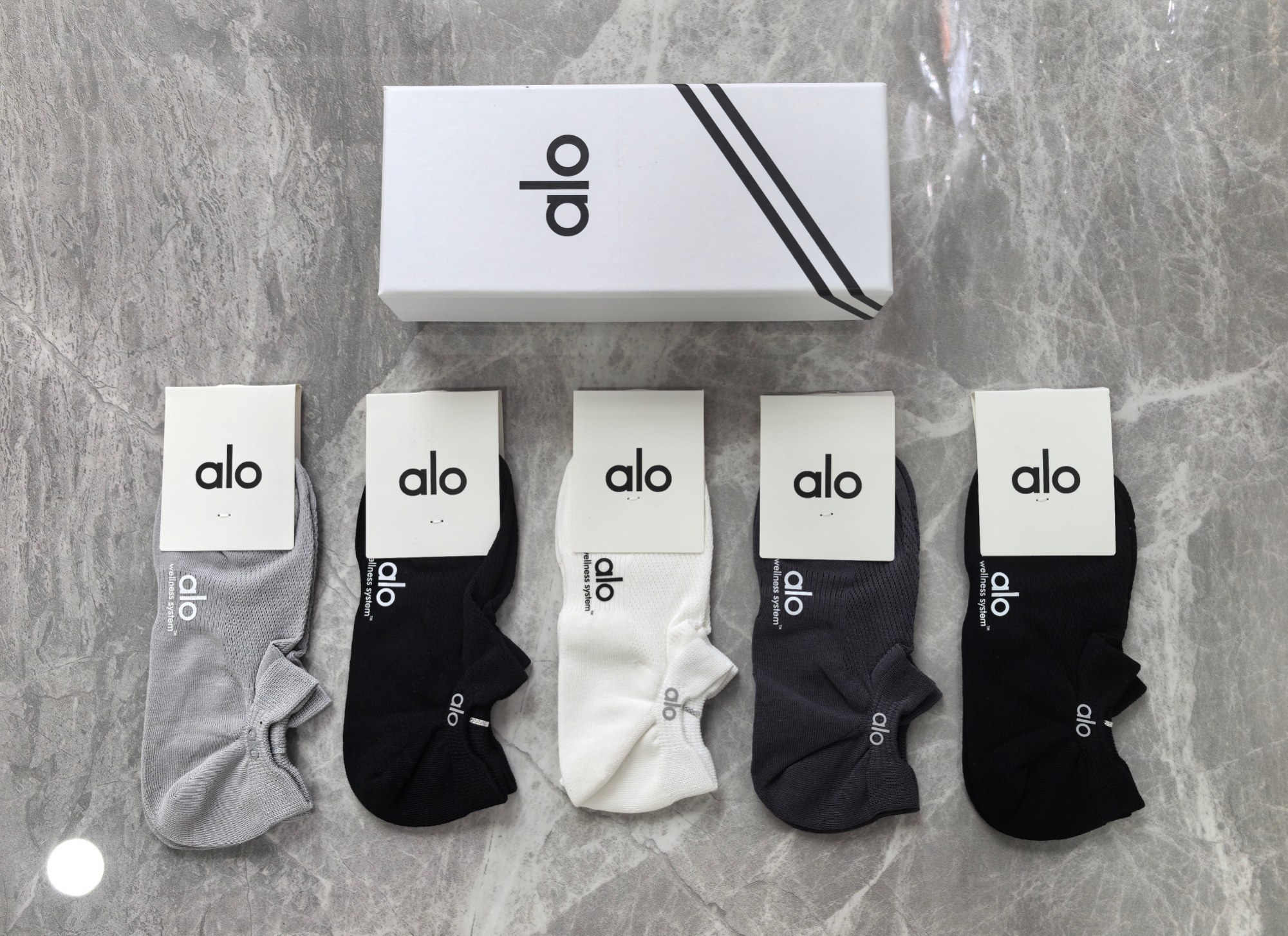 🔥🔥🔥高货来了：alo重工系列～浅口袜型、绝不掉跟、网面设计～纯棉质量～
