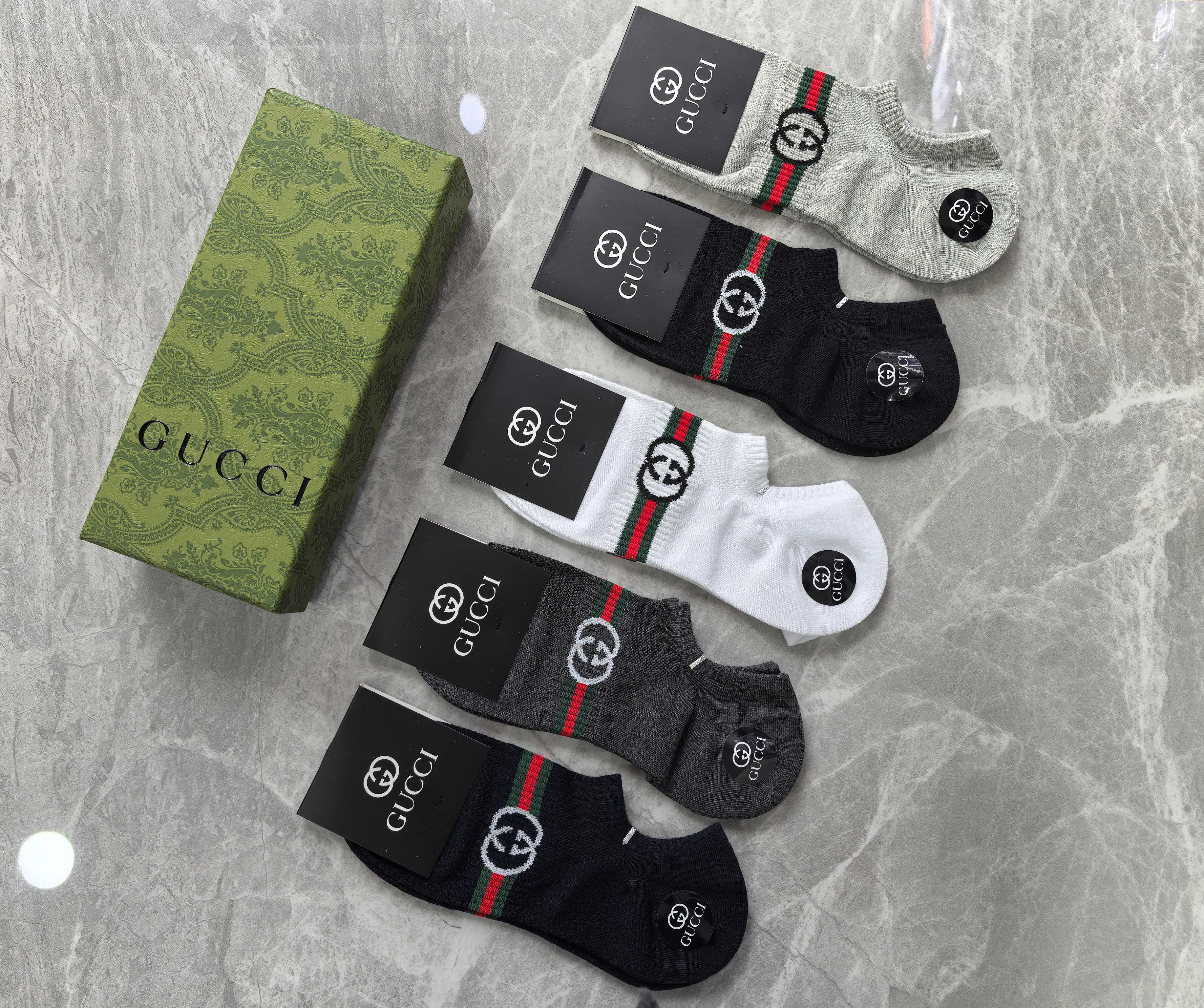 🔥🔥🔥GUCCI（古琦） 半隐形袜～纯棉质量、不掉跟又隐形、