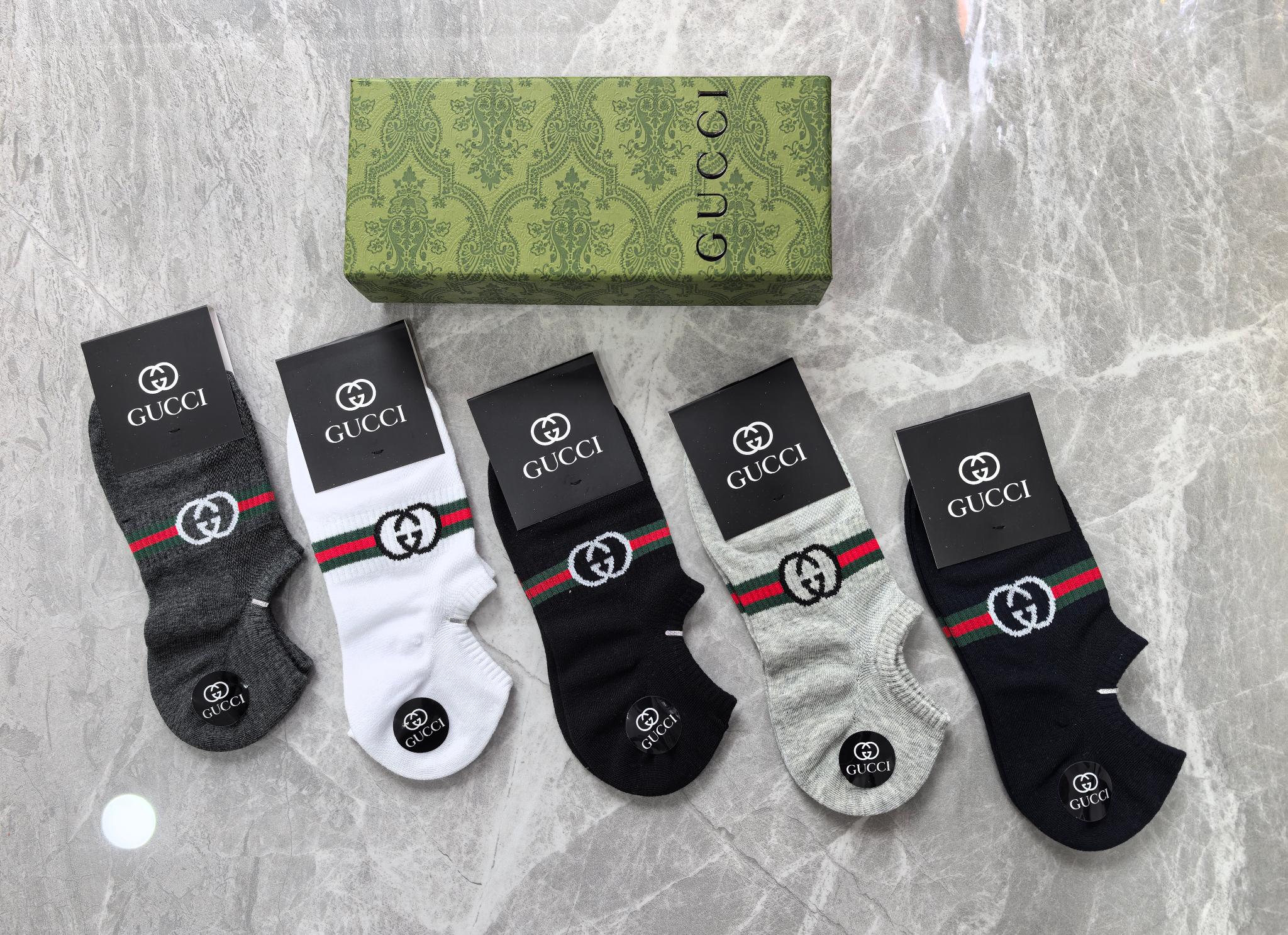 🔥🔥🔥GUCCI（古琦） 半隐形袜～纯棉质量、不掉跟又隐形、