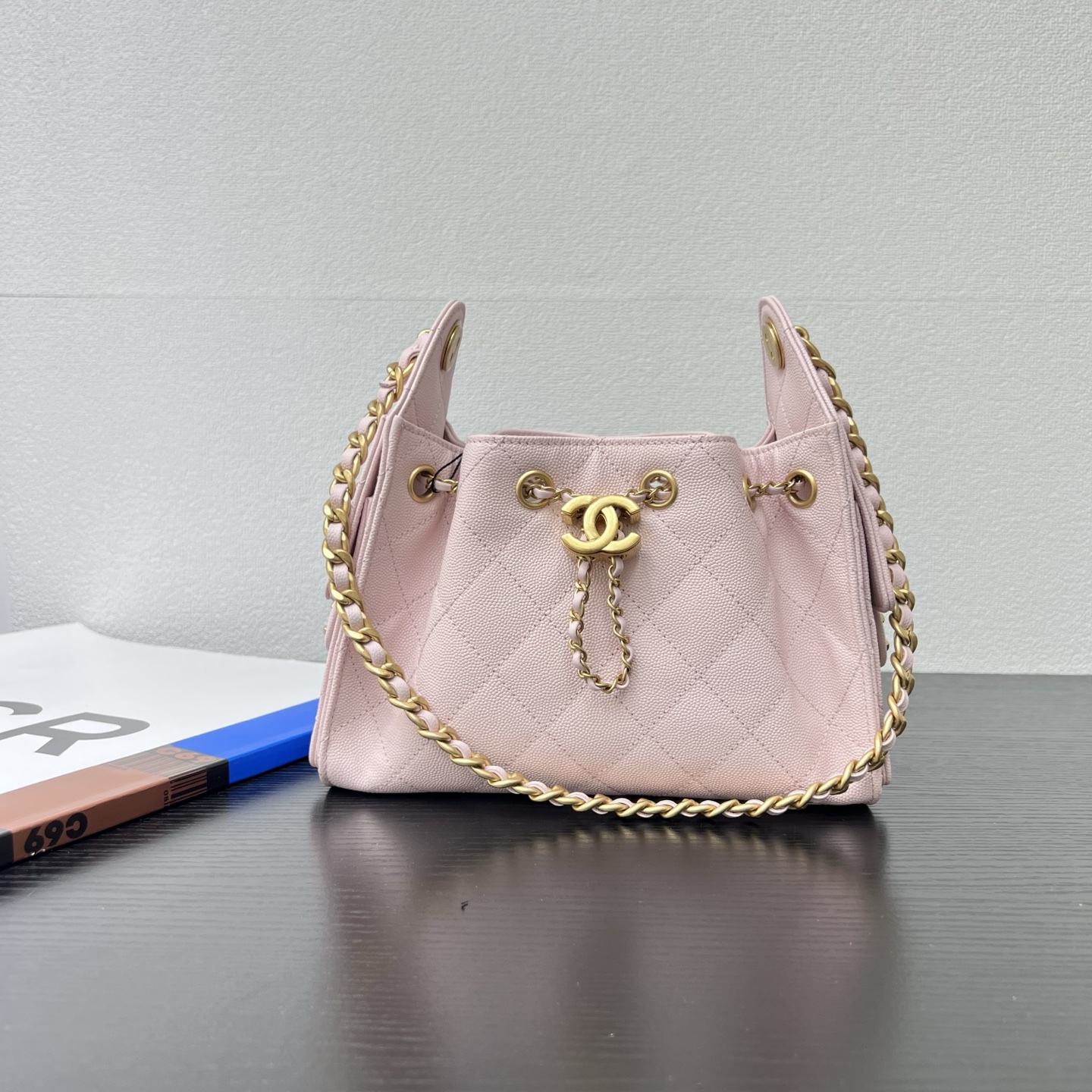 Bolso hippie 26c de piel de vaca granulada mini bola, herrajes retro desgastados, tamaño: 20 cm x 22 cm x 12,5 cm, mode…
