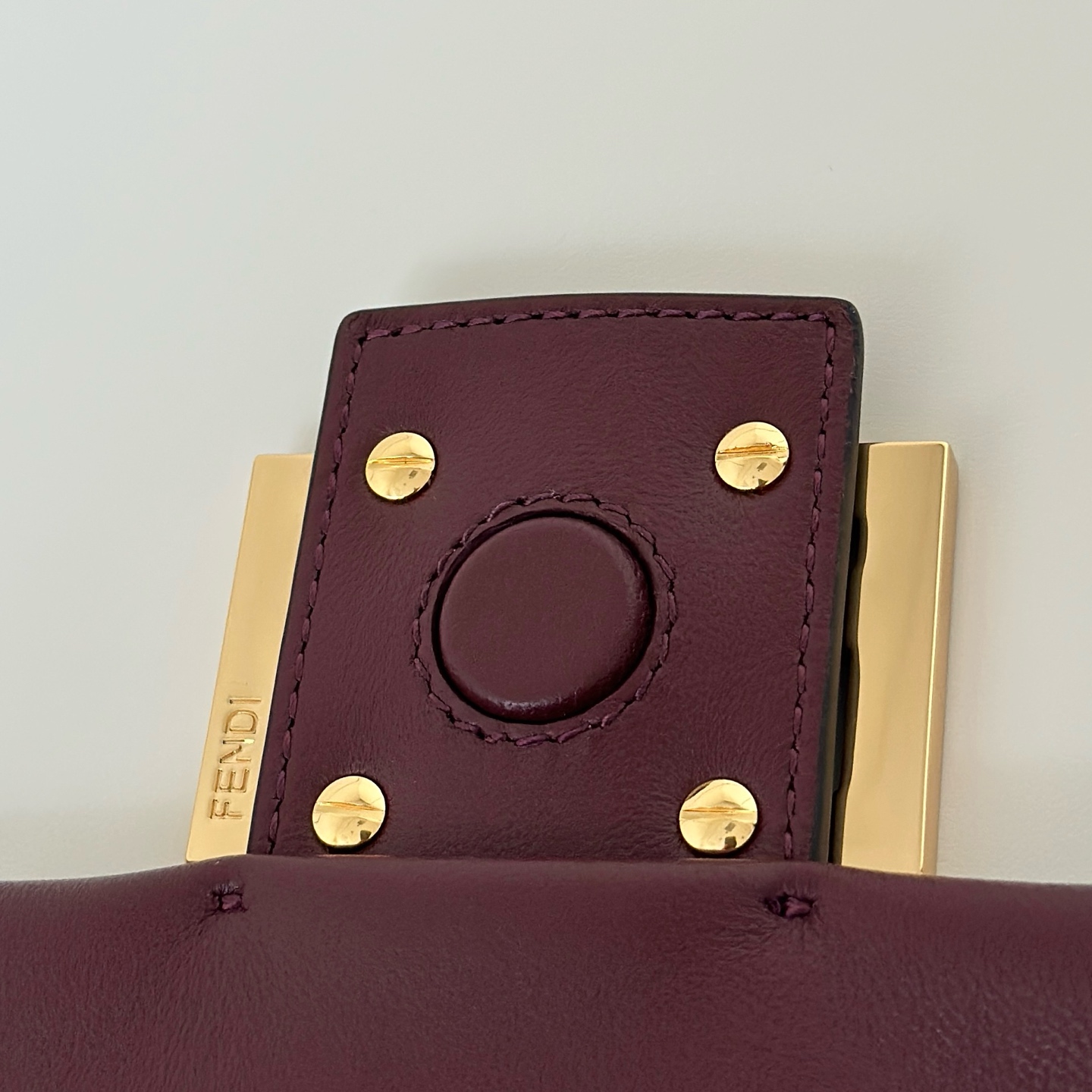 Fendi Mamma Baguette Large Lambskin Shoulder Bag - Burgundy 6 i1751098248765 1793 0 3