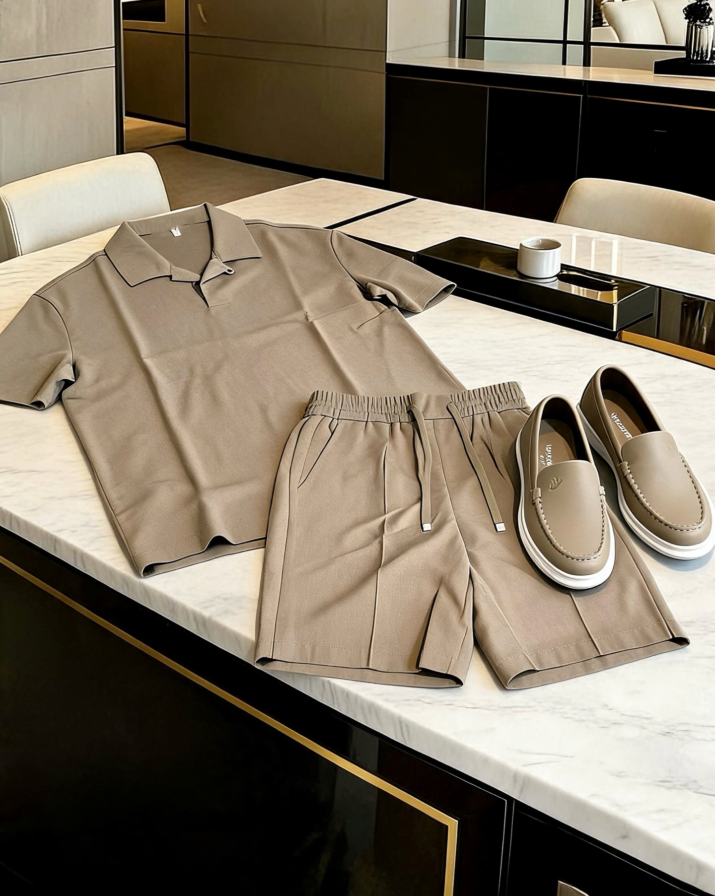 NO:855890,Louis Vuitton - high-end suit - casual sports style, linen and bamboo cotton are a perfect blend of fabrics, the upper body is cool and comfortable, size: M-3XL (model 180/140 wears size L),, louis vuitton,19860909路易威登-高端套装-休闲运动风,亚麻与竹地棉完美融合面料,上身清凉舒适,尺码:M-3XL（模特180/140穿L码）,,louis vuitton,,Men's clothing