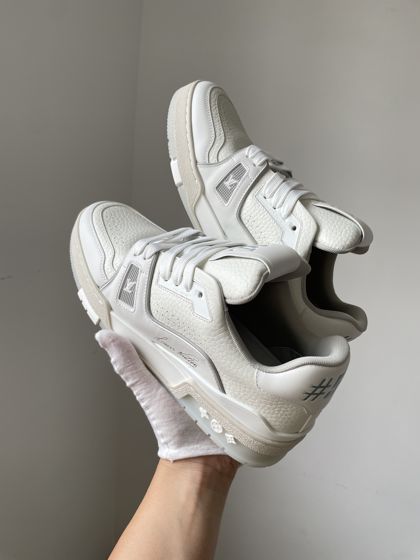 Louis Vuitton Men's White Leather Trainer Sneaker, Sizes 35-46 7 i1746861949129 330 0 6