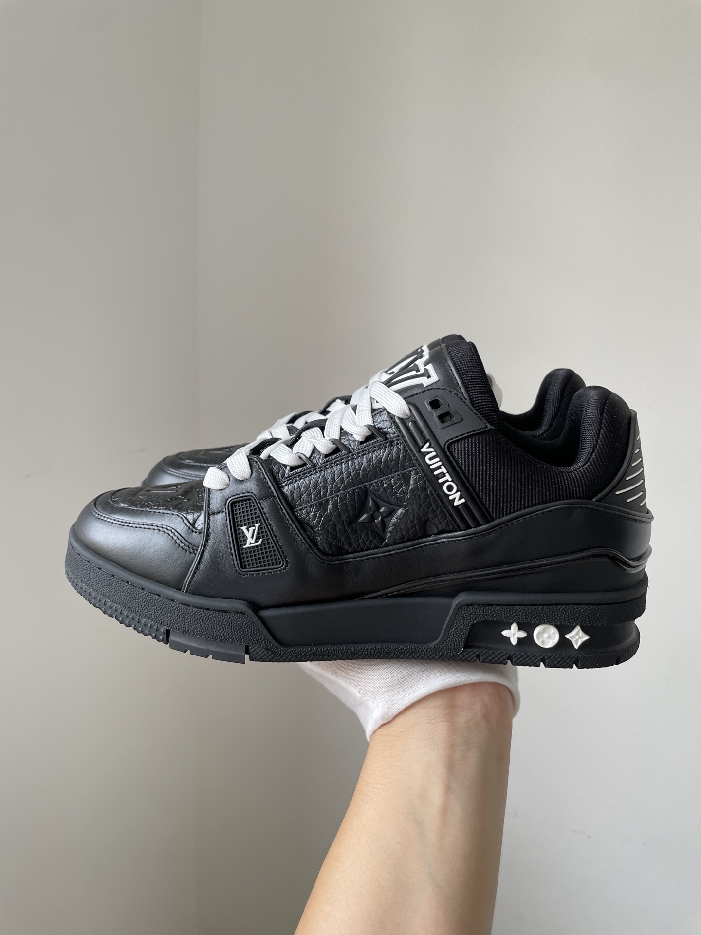 Louis Vuitton Black Leather Trainer Sneaker, Men's Sizes 39-46 2 i1746950567487 1514 0 4