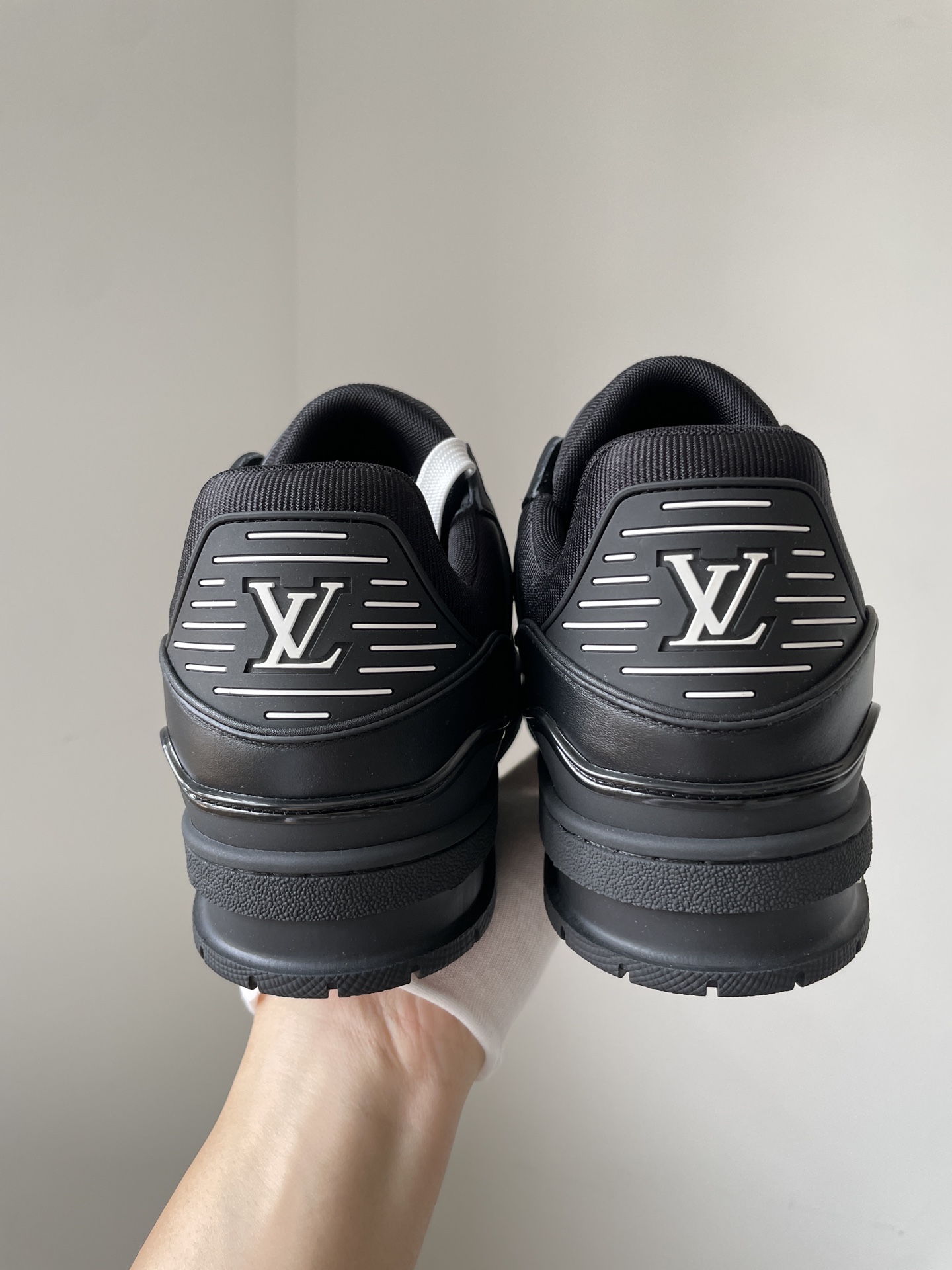 Louis Vuitton Black Leather Trainer Sneaker, Men's Sizes 39-46 9 i1746950567600 5837 0 5