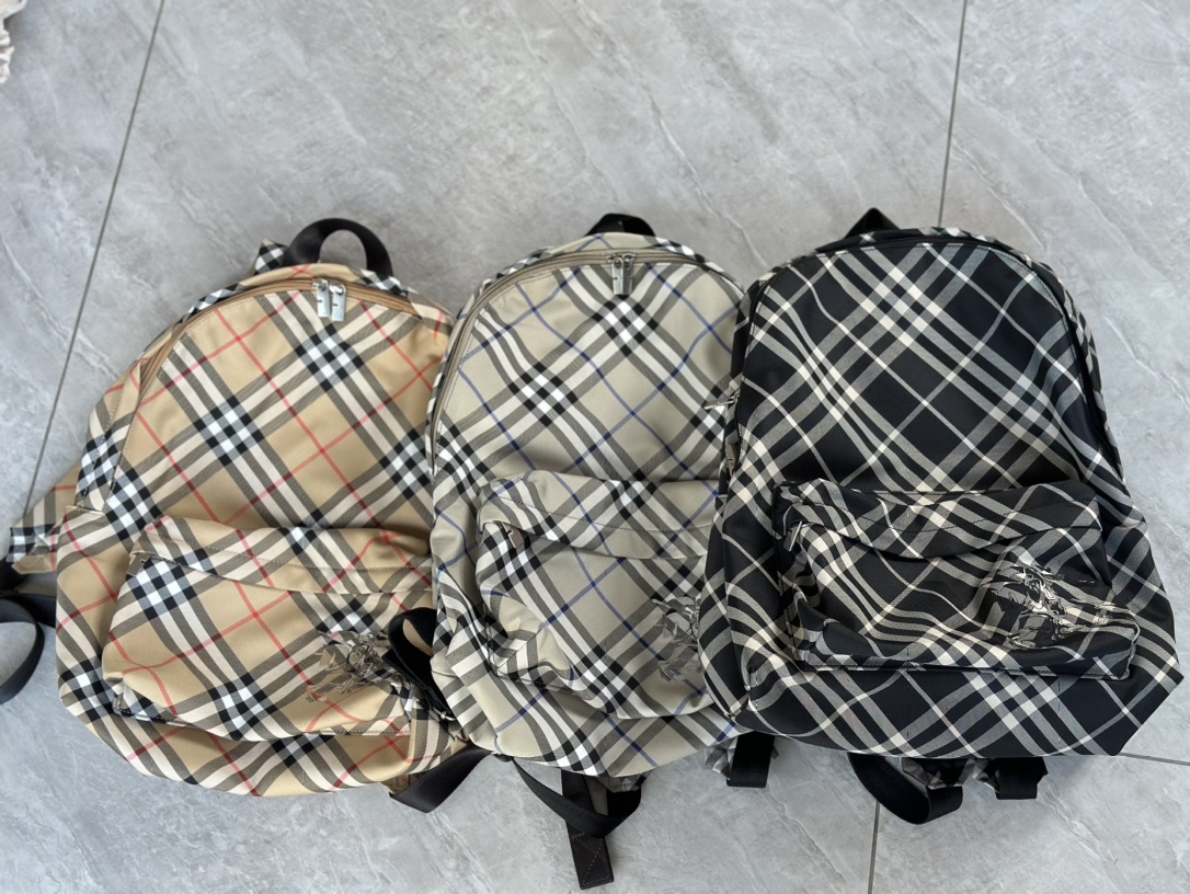 Real shots of three colors are here! burberry black plaid yellow plaid gray plaid! Size 35/41/14 Ships with dust bag!
