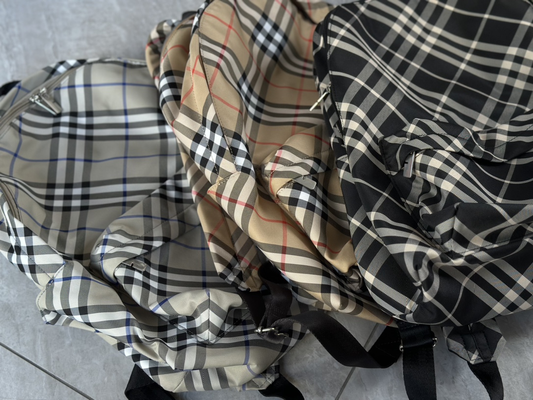 Real shots of three colors are here! burberry black plaid yellow plaid gray plaid! Size 35/41/14 Ships with dust bag!