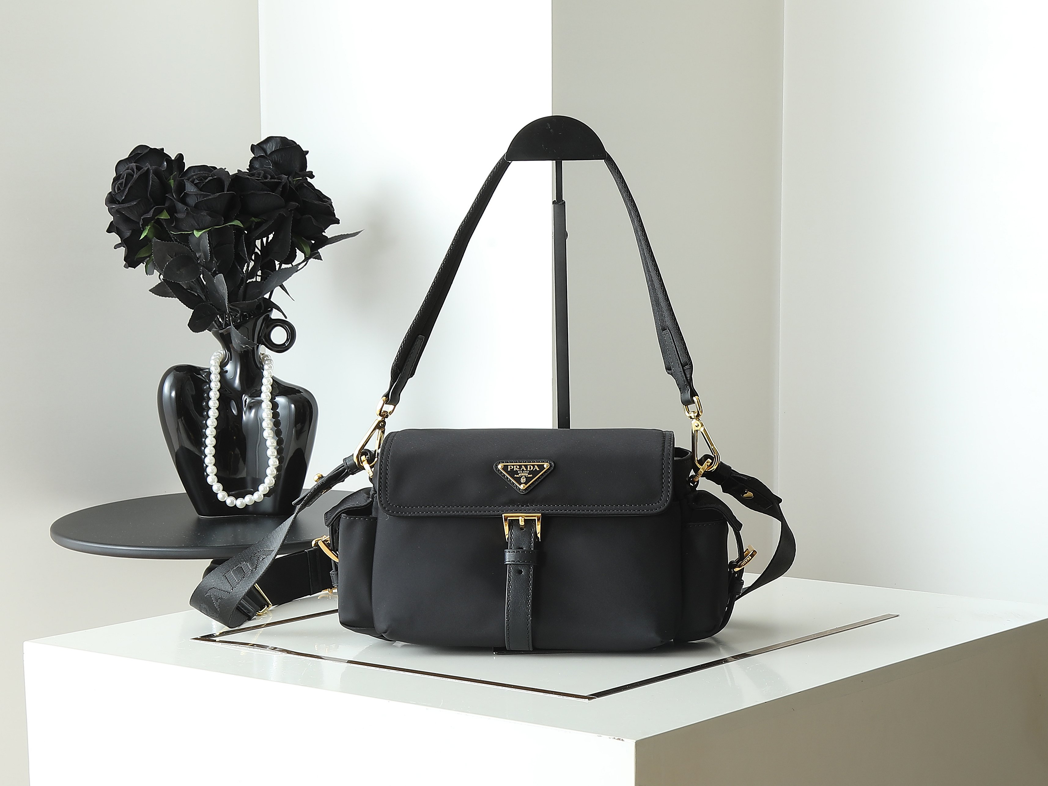 Prada Style Leather Messenger Bag Lookbook Reference image 1