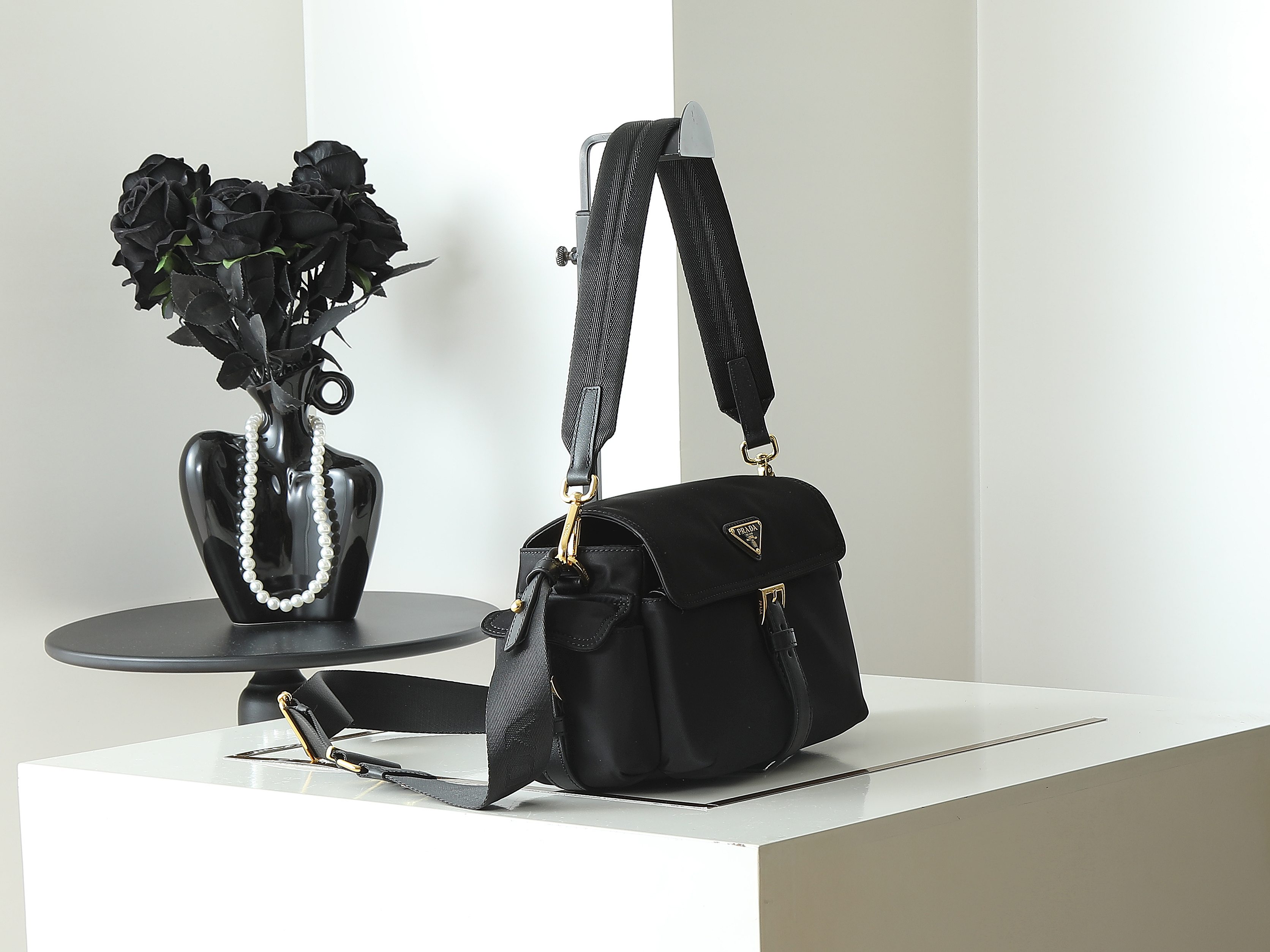 Prada Style Leather Messenger Bag Lookbook Reference image 2
