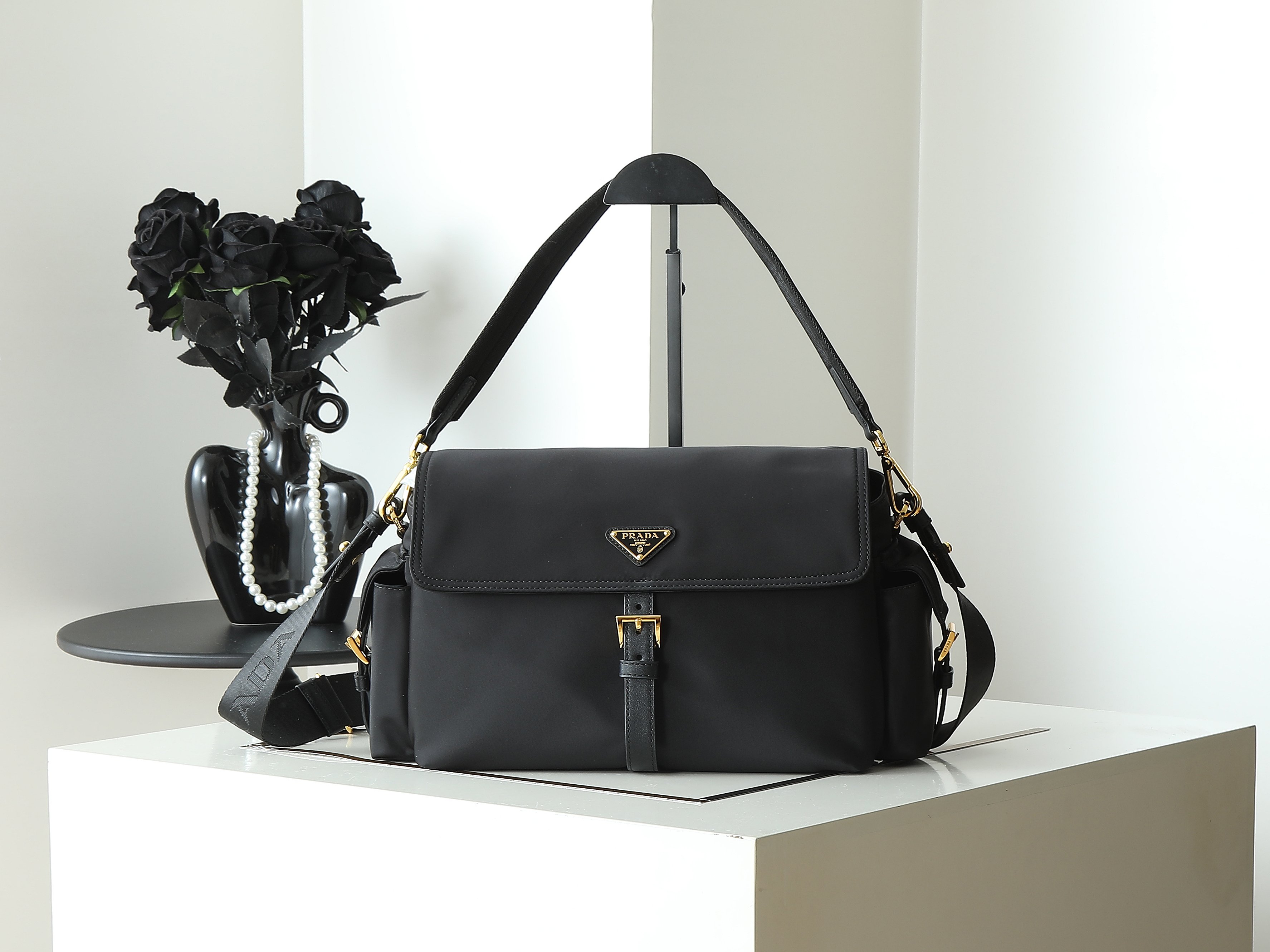 Prada Style Leather Messenger Bag Lookbook Reference image 1