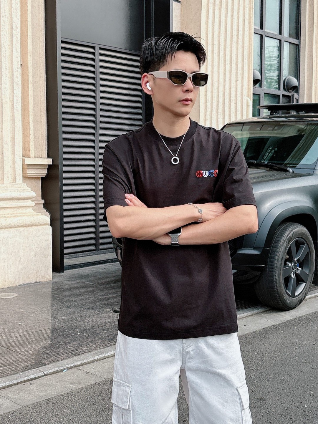 古奇🌾、🆕2026春夏新品发售新品短袖T恤，面料采用新疆长绒棉，温儒柔软 细腻柔软 上身自然是舒适 凉爽