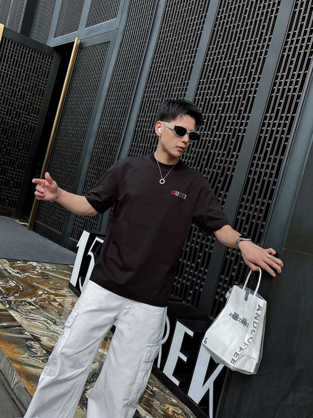 古奇🌾、🆕2026春夏新品发售新品短袖T恤，面料采用新疆长绒棉，温儒柔软 细腻柔软 上身自然是舒适 凉爽