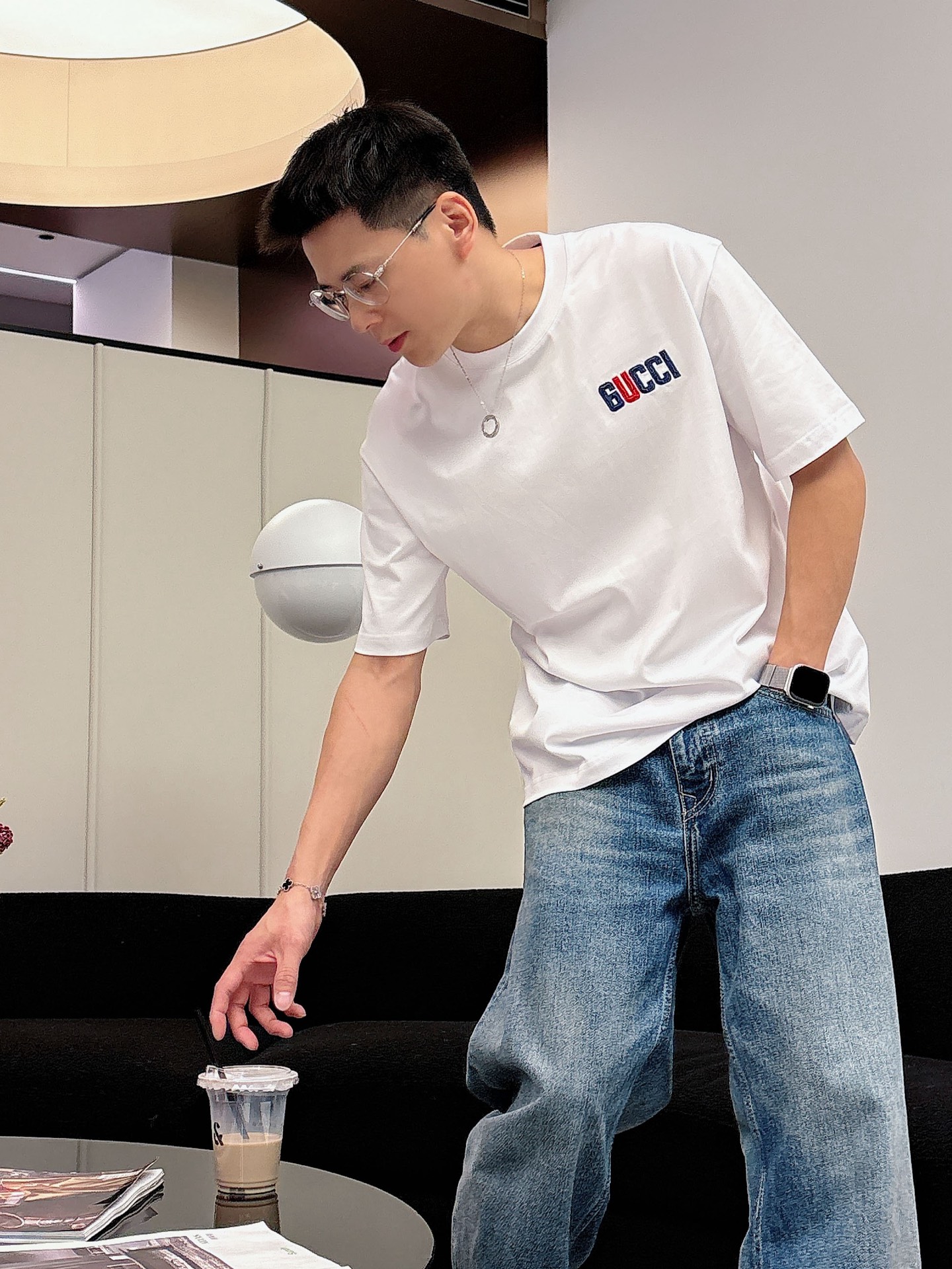 古奇🌾、🆕2026春夏新品发售新品短袖T恤，面料采用新疆长绒棉，温儒柔软 细腻柔软 上身自然是舒适 凉爽