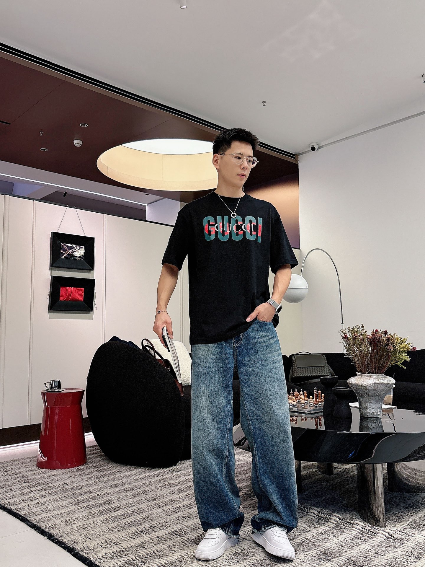 古奇🌾、🆕2026春夏新品发售新品短袖T恤，面料采用新疆长绒棉，温儒柔软 细腻柔软 上身自然是舒适 凉爽