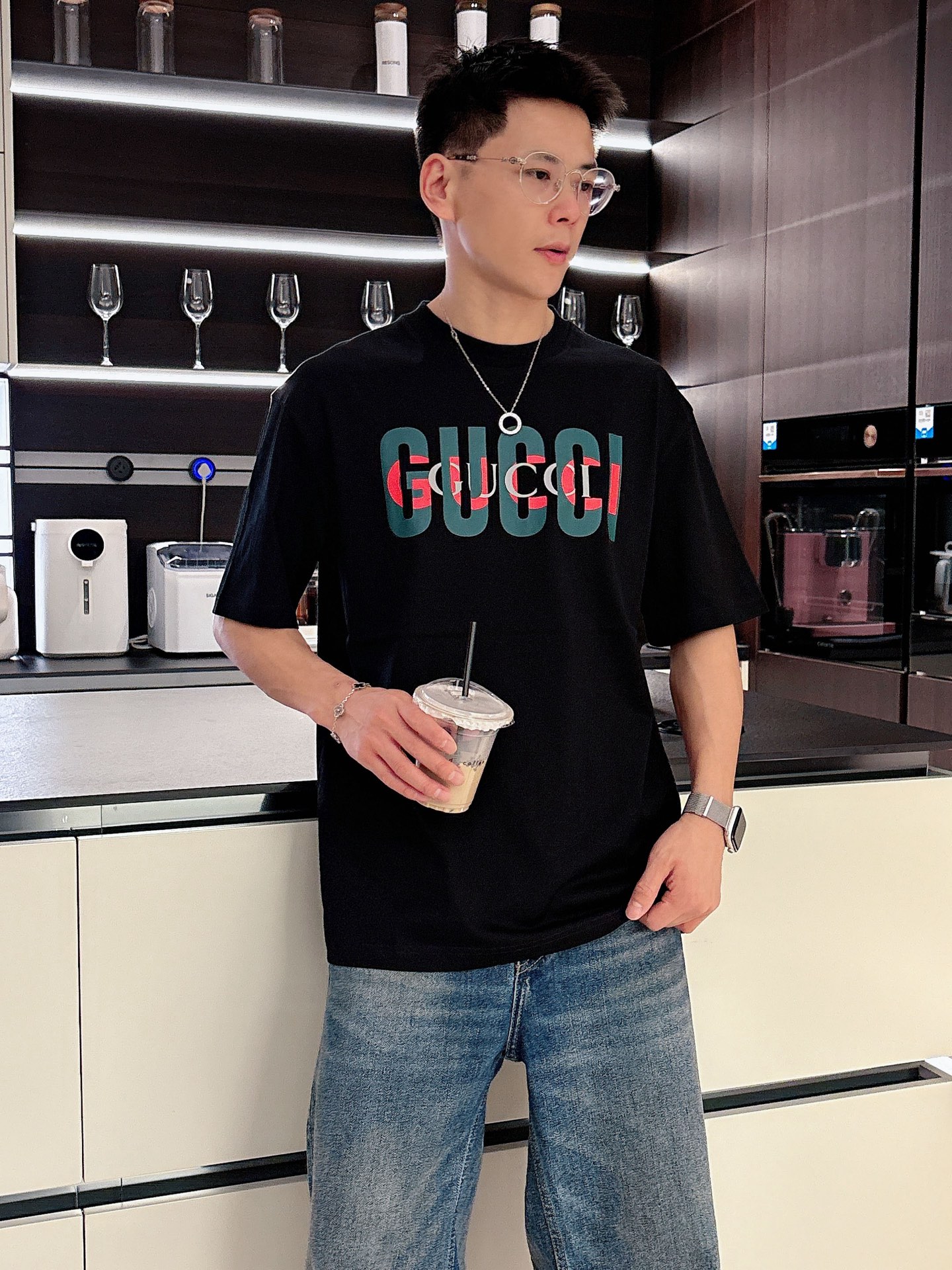 古奇🌾、🆕2026春夏新品发售新品短袖T恤，面料采用新疆长绒棉，温儒柔软 细腻柔软 上身自然是舒适 凉爽