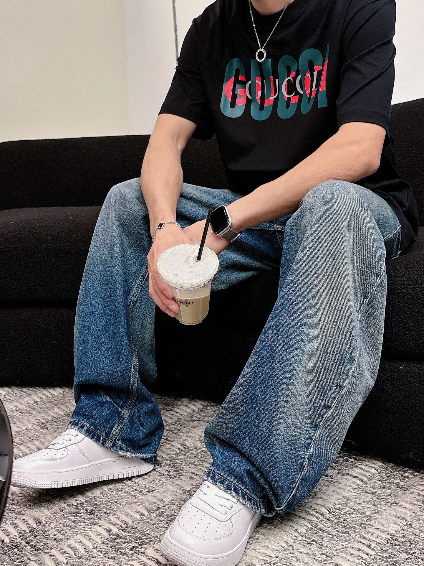 古奇🌾、🆕2026春夏新品发售新品短袖T恤，面料采用新疆长绒棉，温儒柔软 细腻柔软 上身自然是舒适 凉爽