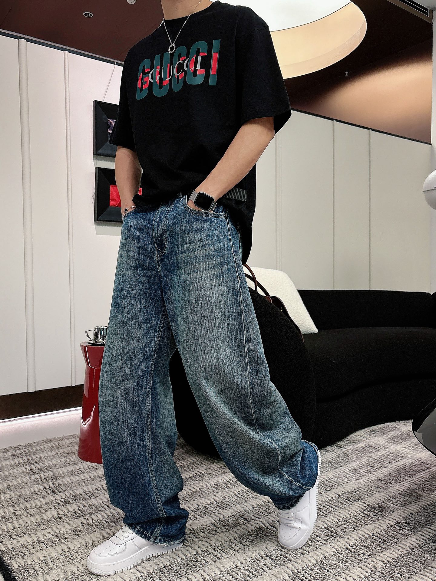 古奇🌾、🆕2026春夏新品发售新品短袖T恤，面料采用新疆长绒棉，温儒柔软 细腻柔软 上身自然是舒适 凉爽