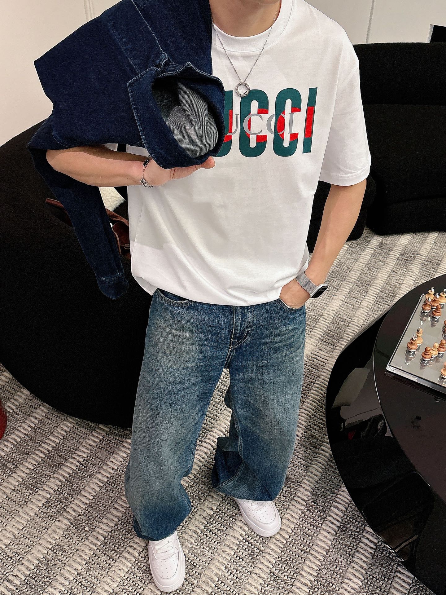 古奇🌾、🆕2026春夏新品发售新品短袖T恤，面料采用新疆长绒棉，温儒柔软 细腻柔软 上身自然是舒适 凉爽