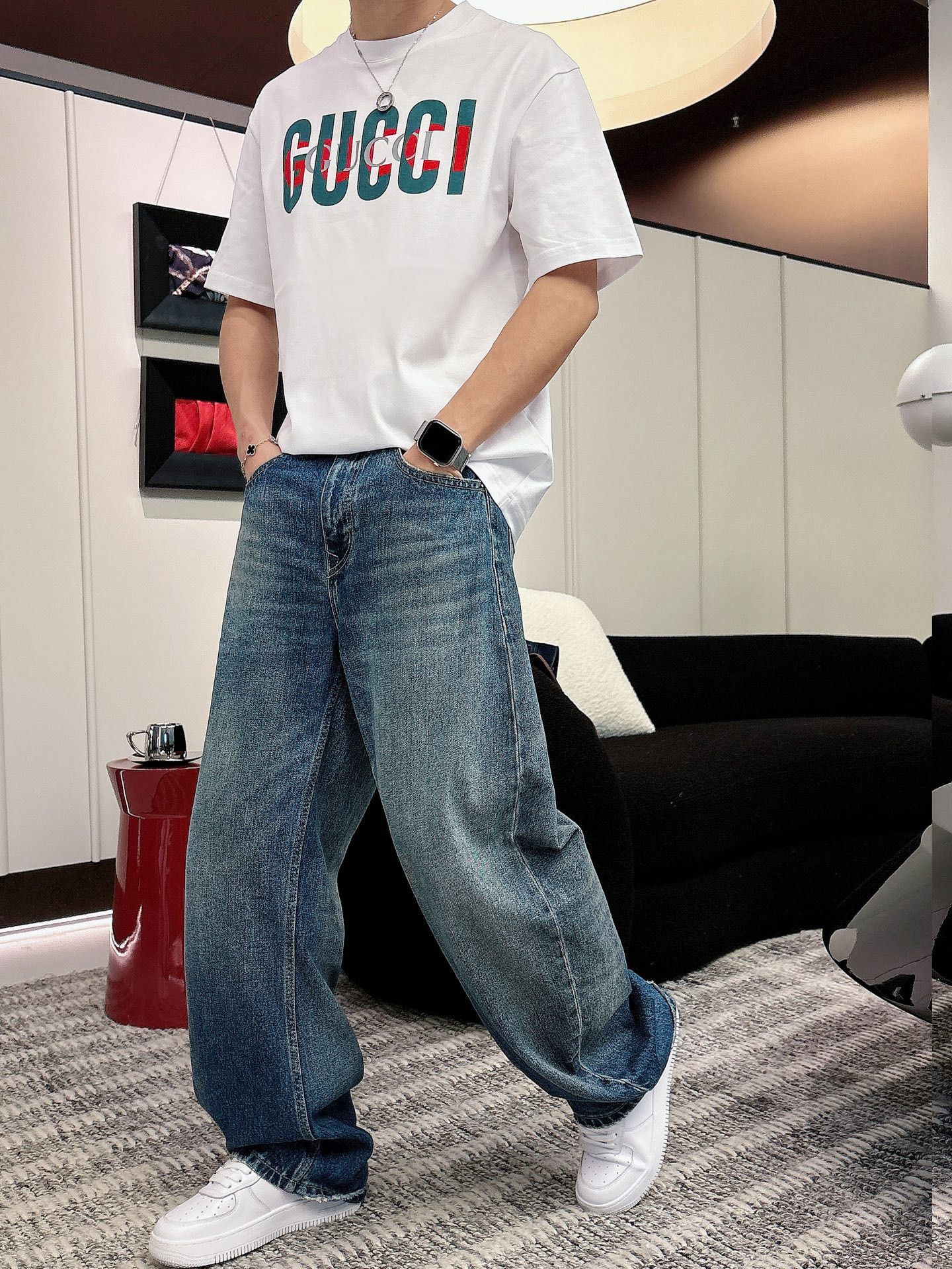 古奇🌾、🆕2026春夏新品发售新品短袖T恤，面料采用新疆长绒棉，温儒柔软 细腻柔软 上身自然是舒适 凉爽