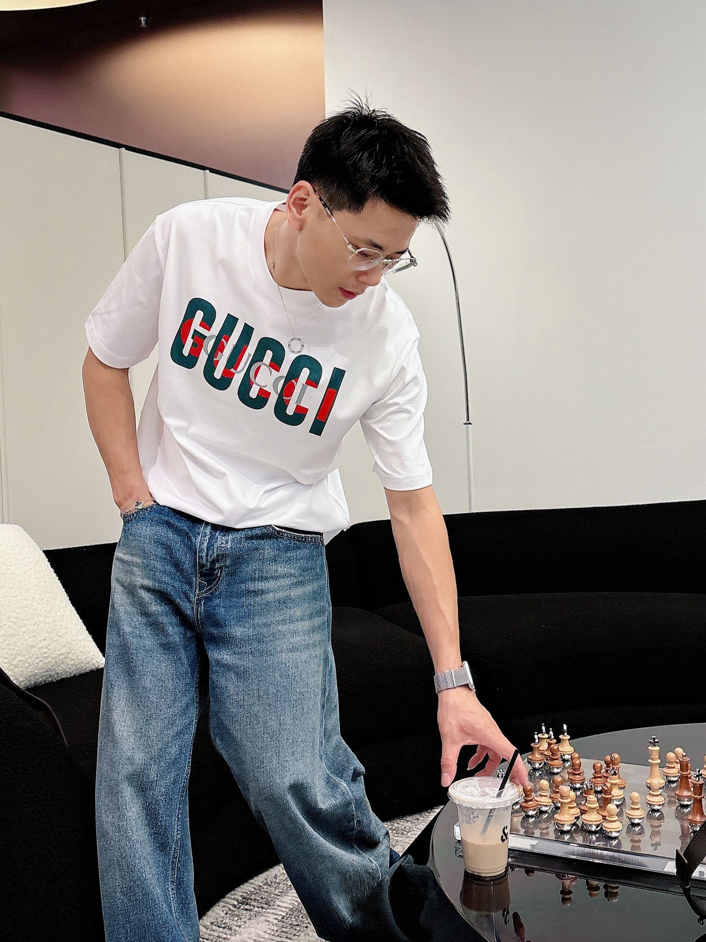 古奇🌾、🆕2026春夏新品发售新品短袖T恤，面料采用新疆长绒棉，温儒柔软 细腻柔软 上身自然是舒适 凉爽