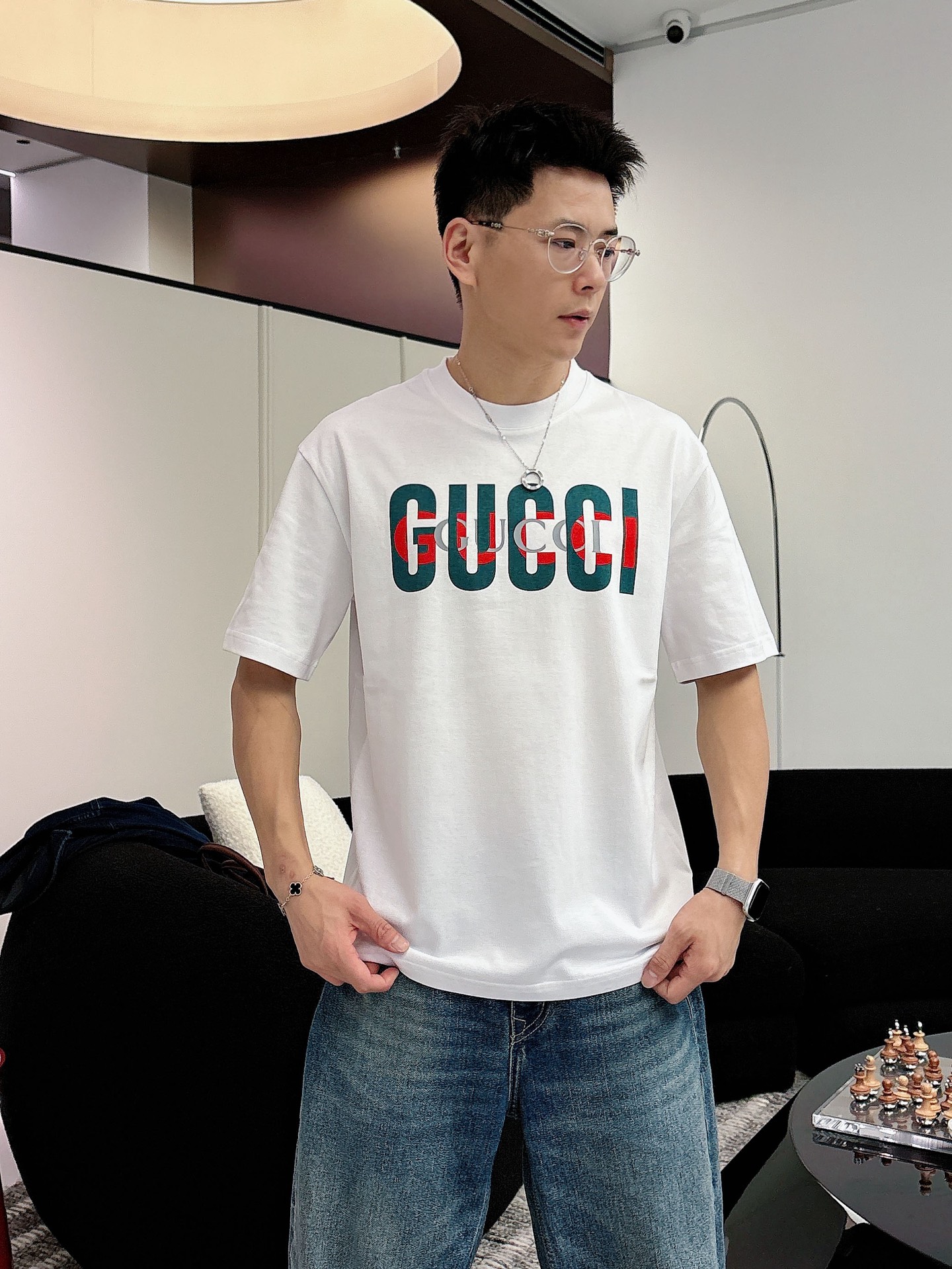 古奇🌾、🆕2026春夏新品发售新品短袖T恤，面料采用新疆长绒棉，温儒柔软 细腻柔软 上身自然是舒适 凉爽