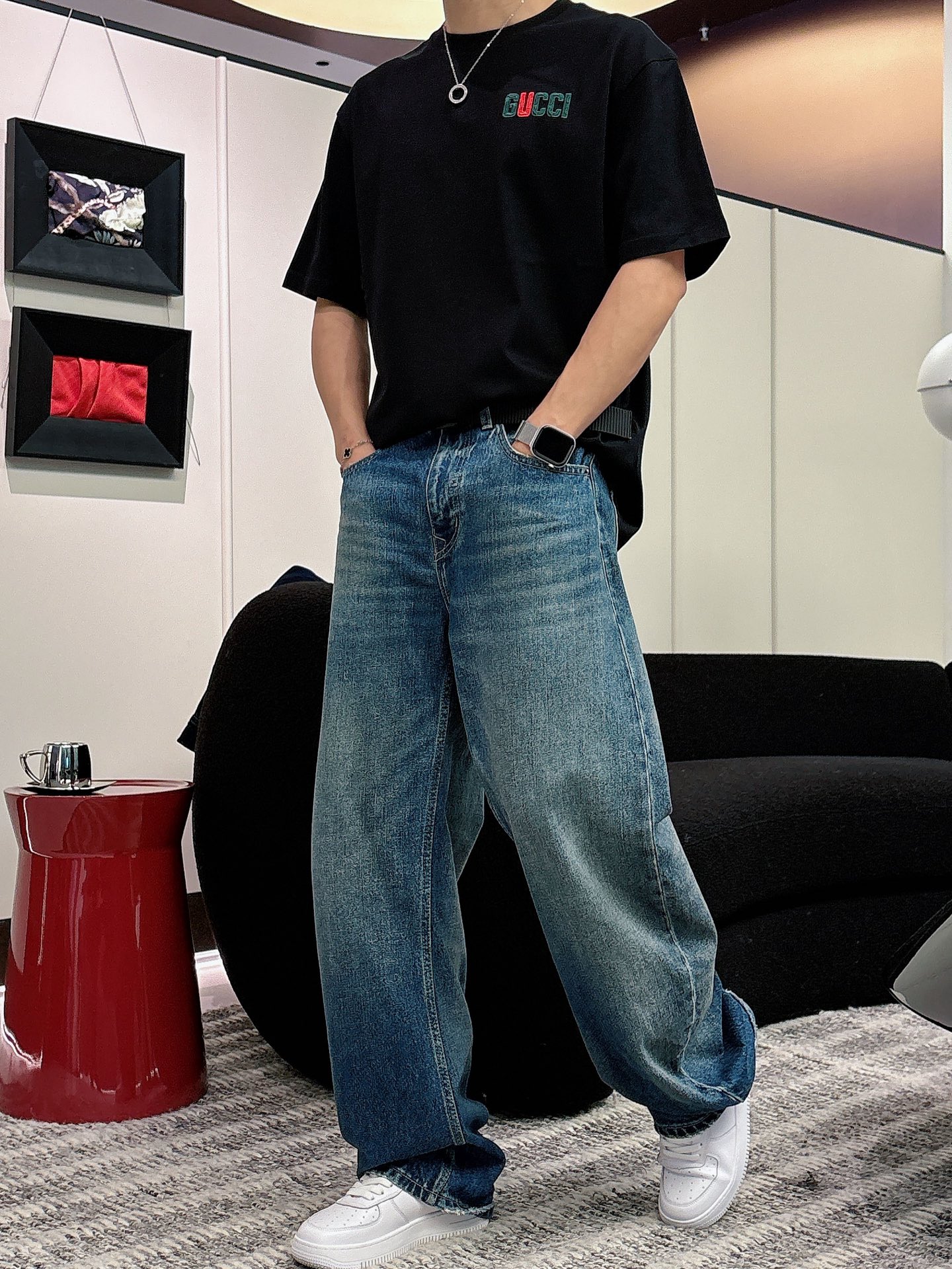 古奇🌾、🆕2026春夏新品发售新品短袖T恤，面料采用新疆长绒棉，温儒柔软 细腻柔软 上身自然是舒适 凉爽