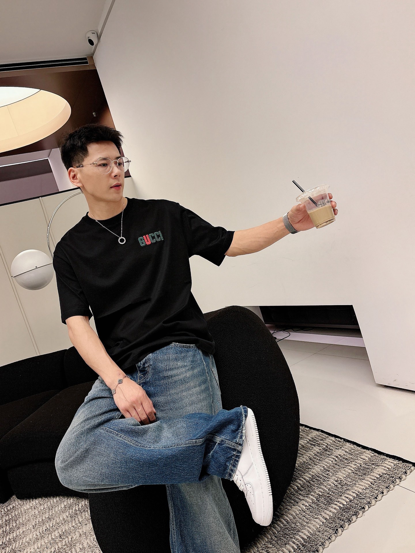 古奇🌾、🆕2026春夏新品发售新品短袖T恤，面料采用新疆长绒棉，温儒柔软 细腻柔软 上身自然是舒适 凉爽