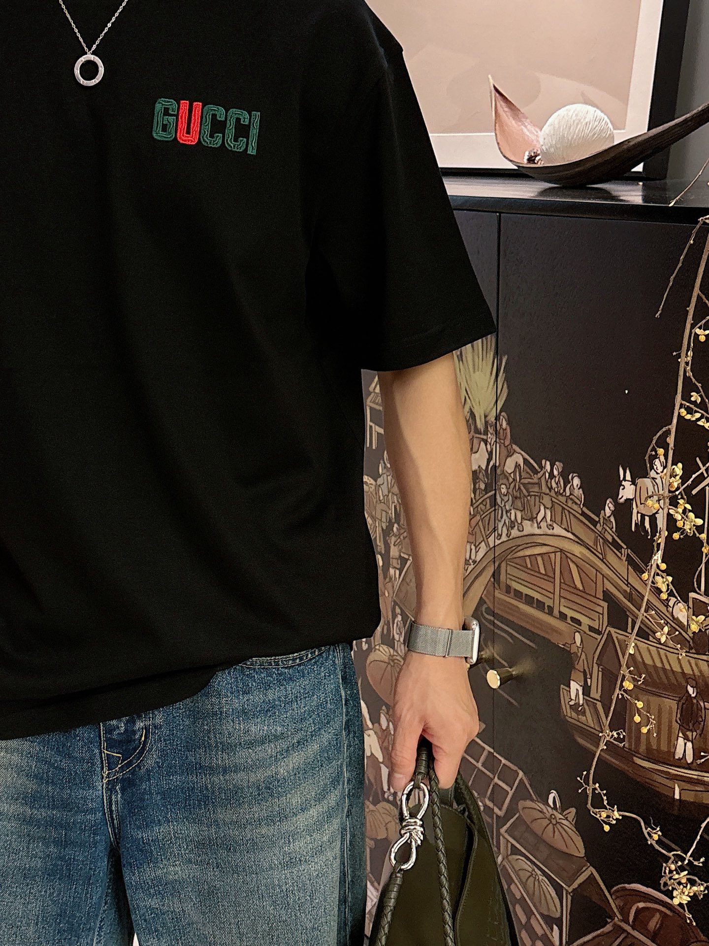 古奇🌾、🆕2026春夏新品发售新品短袖T恤，面料采用新疆长绒棉，温儒柔软 细腻柔软 上身自然是舒适 凉爽