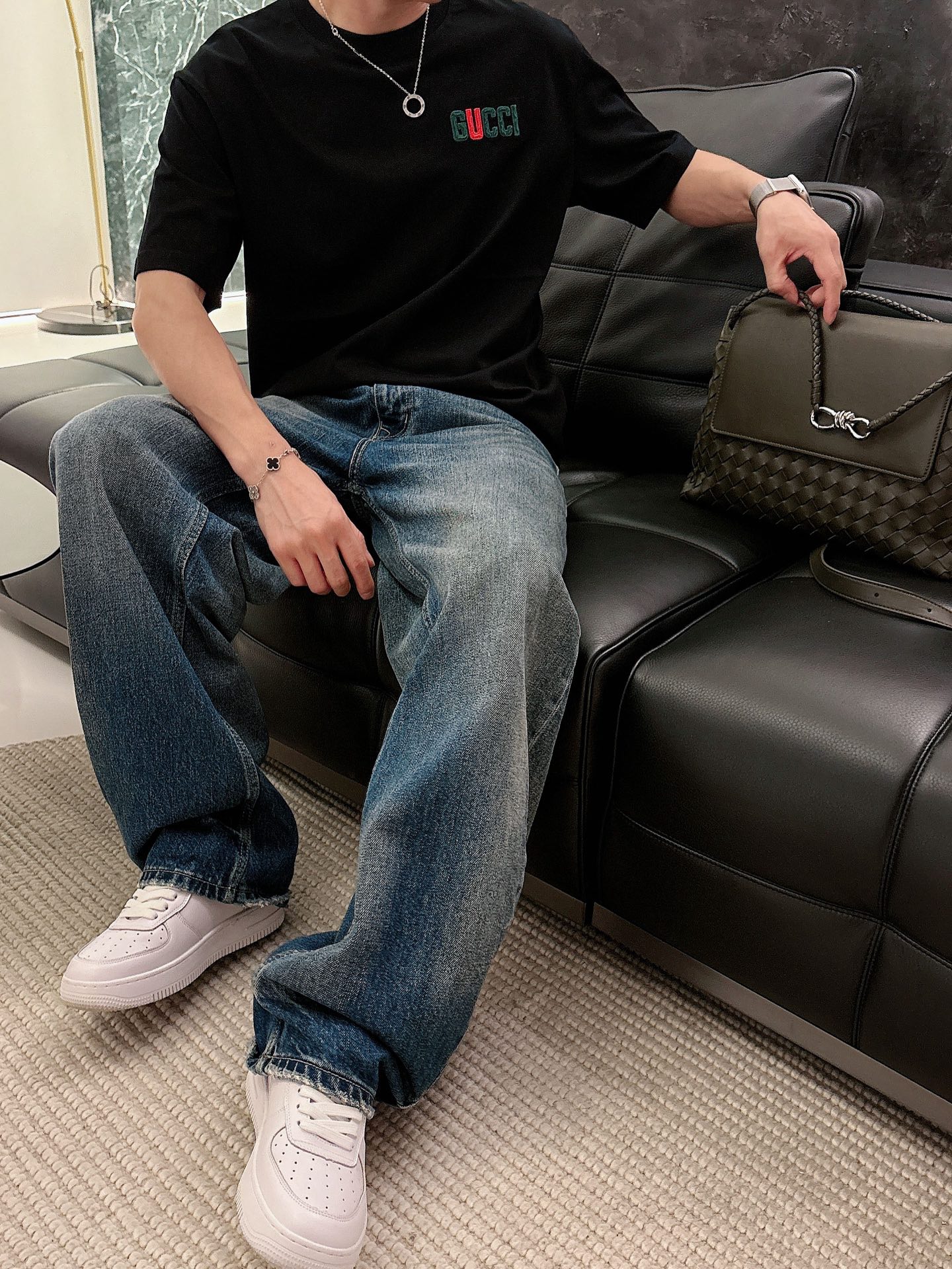 古奇🌾、🆕2026春夏新品发售新品短袖T恤，面料采用新疆长绒棉，温儒柔软 细腻柔软 上身自然是舒适 凉爽