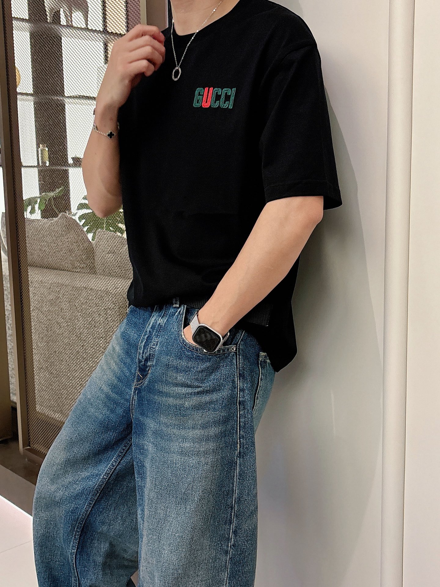 古奇🌾、🆕2026春夏新品发售新品短袖T恤，面料采用新疆长绒棉，温儒柔软 细腻柔软 上身自然是舒适 凉爽