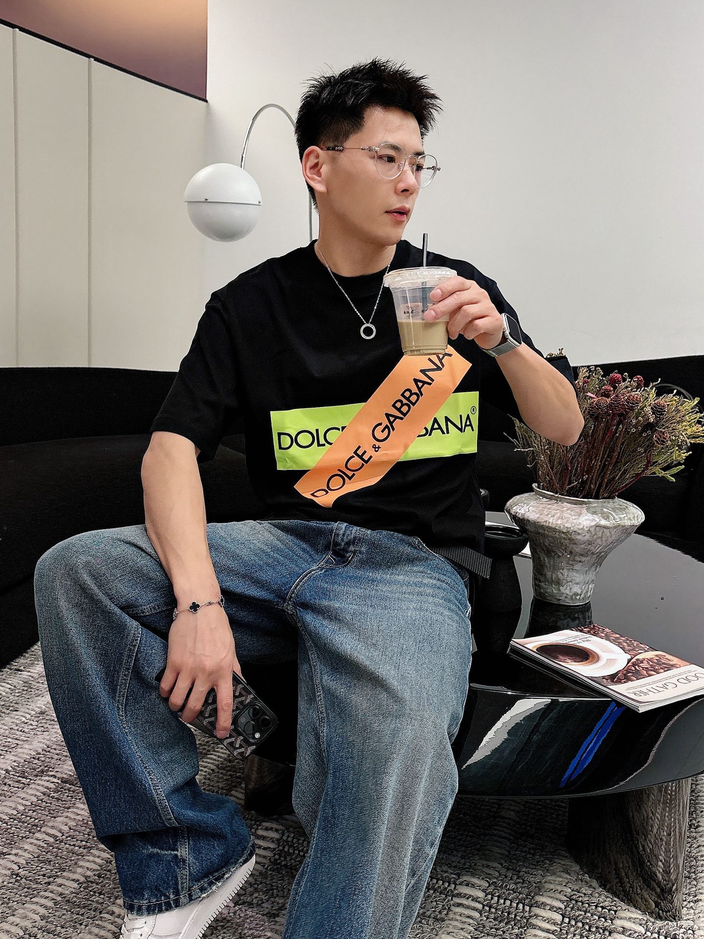 DG 杜嘉班纳🌾、🆕2026春夏新品发售新品短袖T恤，面料采用新疆长绒棉，温儒柔软 细腻柔软 上身自然是