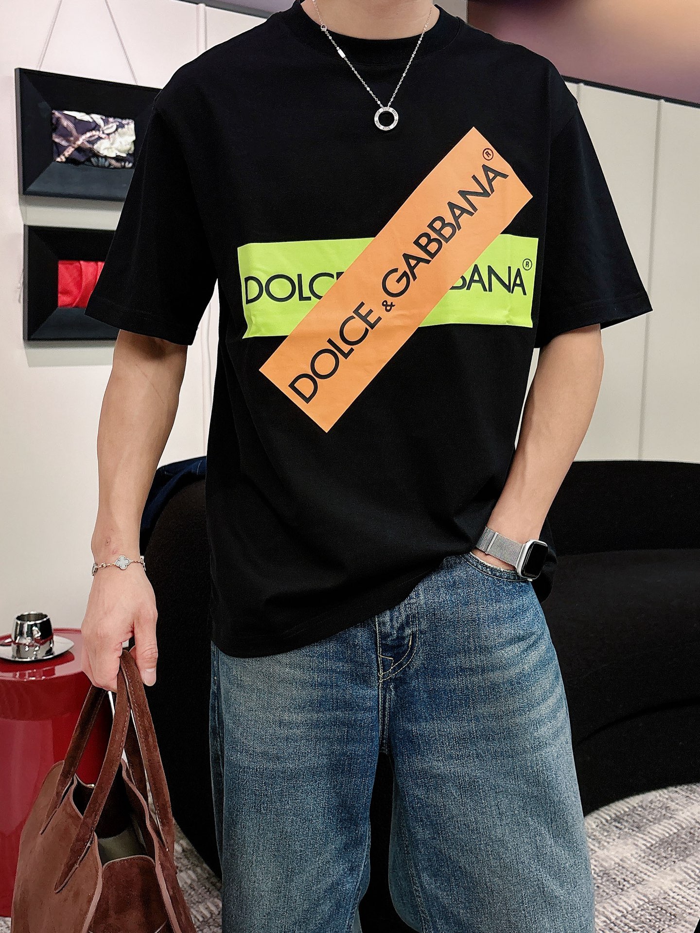 DG 杜嘉班纳🌾、🆕2026春夏新品发售新品短袖T恤，面料采用新疆长绒棉，温儒柔软 细腻柔软 上身自然是