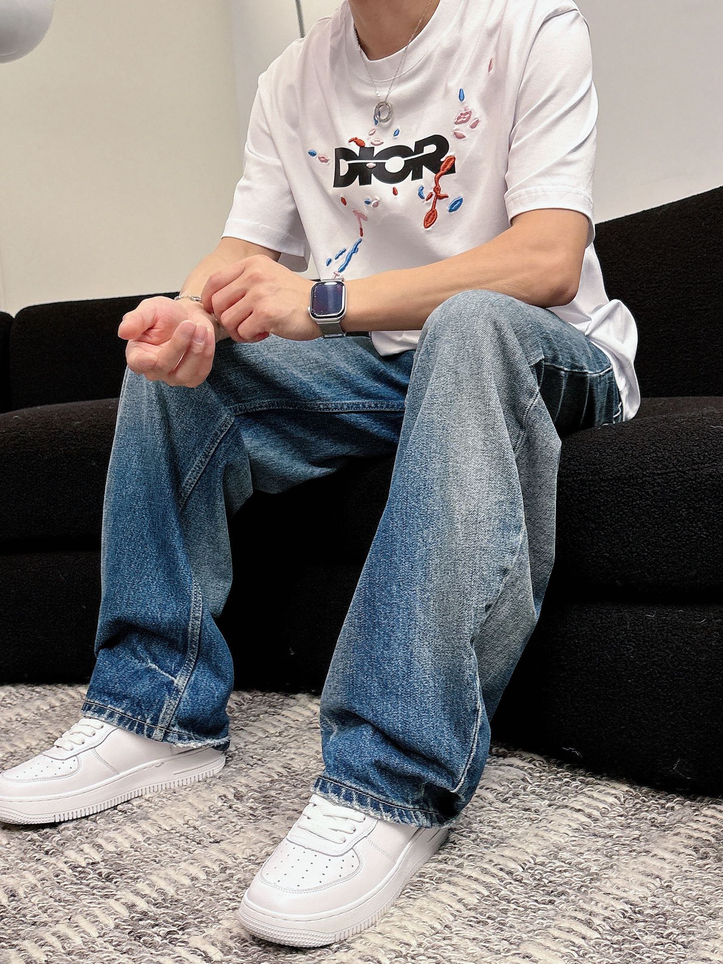 迪奥🌾、🆕2026春夏新品发售新品短袖T恤，面料采用新疆长绒棉，温儒柔软 细腻柔软 上身自然是舒适 凉爽