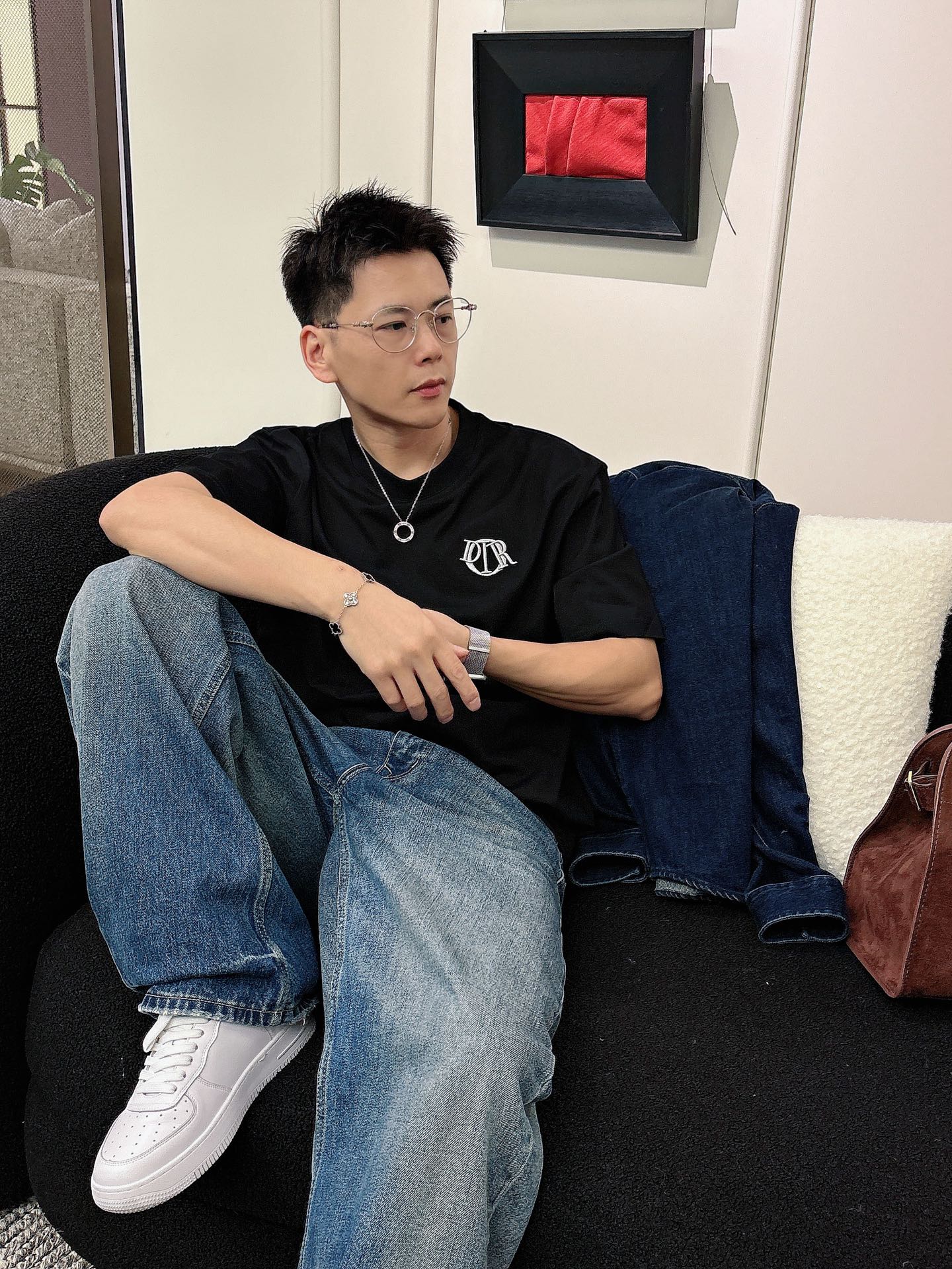 迪奥🌾、🆕2026春夏新品发售新品短袖T恤，面料采用新疆长绒棉，温儒柔软 细腻柔软 上身自然是舒适 凉爽