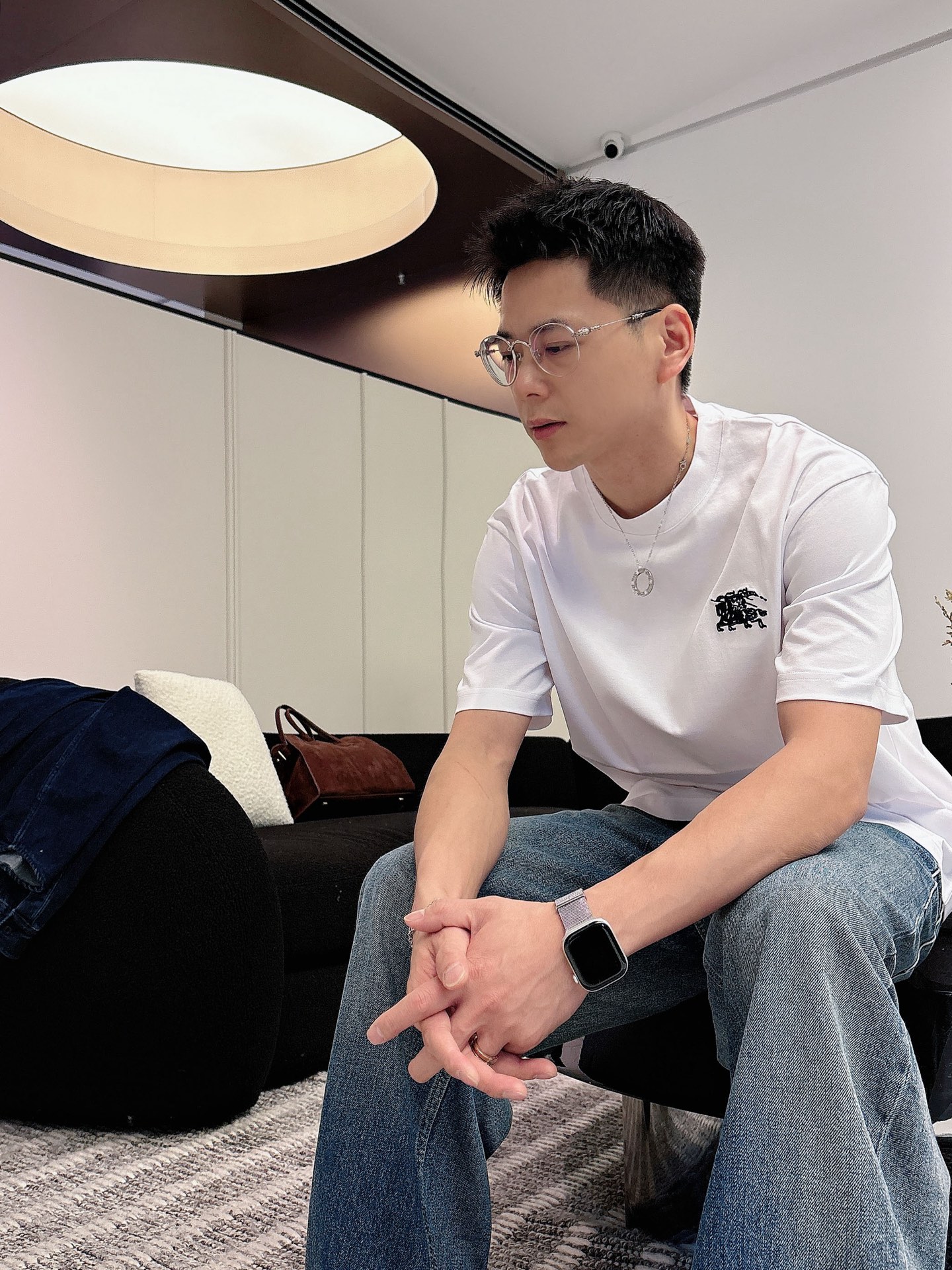 巴宝莉🌾、🆕2026春夏新品发售新品短袖T恤，面料采用新疆长绒棉，温儒柔软 细腻柔软 上身自然是舒适 凉