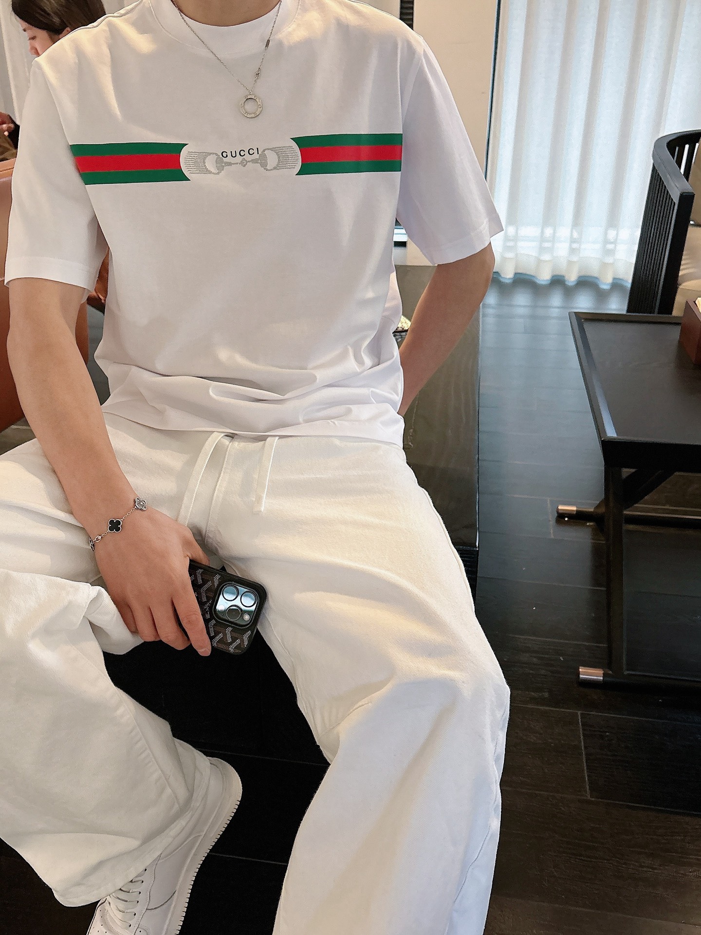 古奇🌾、🆕2026春夏新品发售新品短袖T恤，面料采用新疆长绒棉，温儒柔软 细腻柔软 上身自然是舒适 凉爽