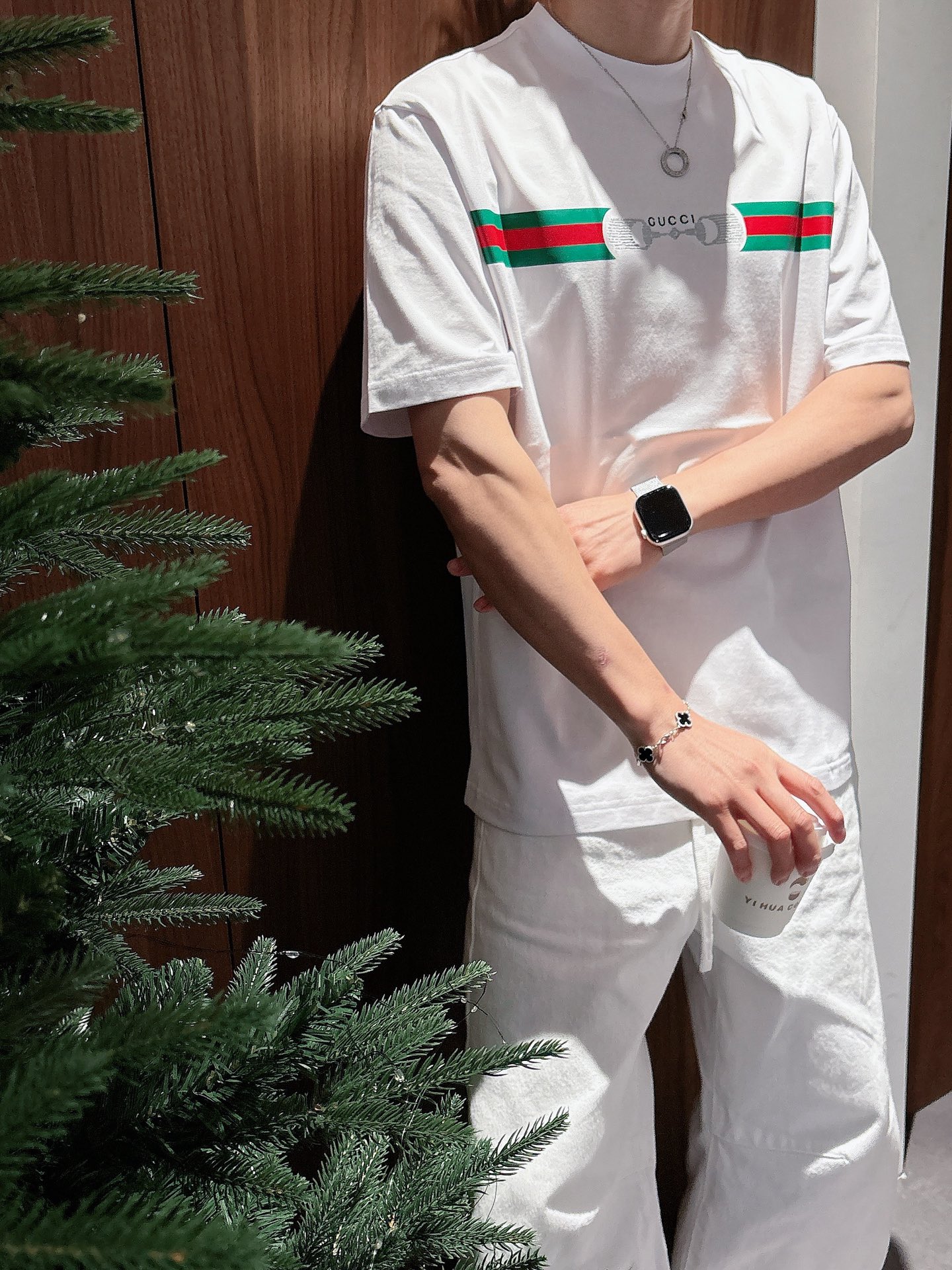 古奇🌾、🆕2026春夏新品发售新品短袖T恤，面料采用新疆长绒棉，温儒柔软 细腻柔软 上身自然是舒适 凉爽