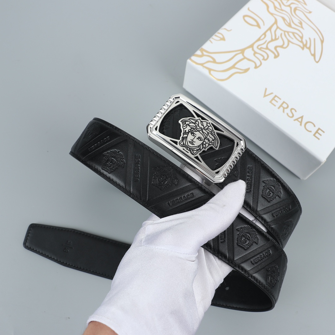 [Prada Belts]Prada automatic buckleMaterial: Double-sided top layer cowhide