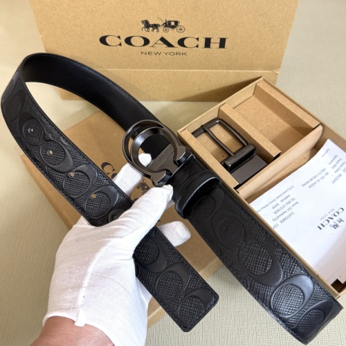 Coach Men's Reversible Double Buckle Belt, 38mm, Italian Leather 1 Coach Men's Reversible Double Buckle Belt, 38mm, Italian Leather