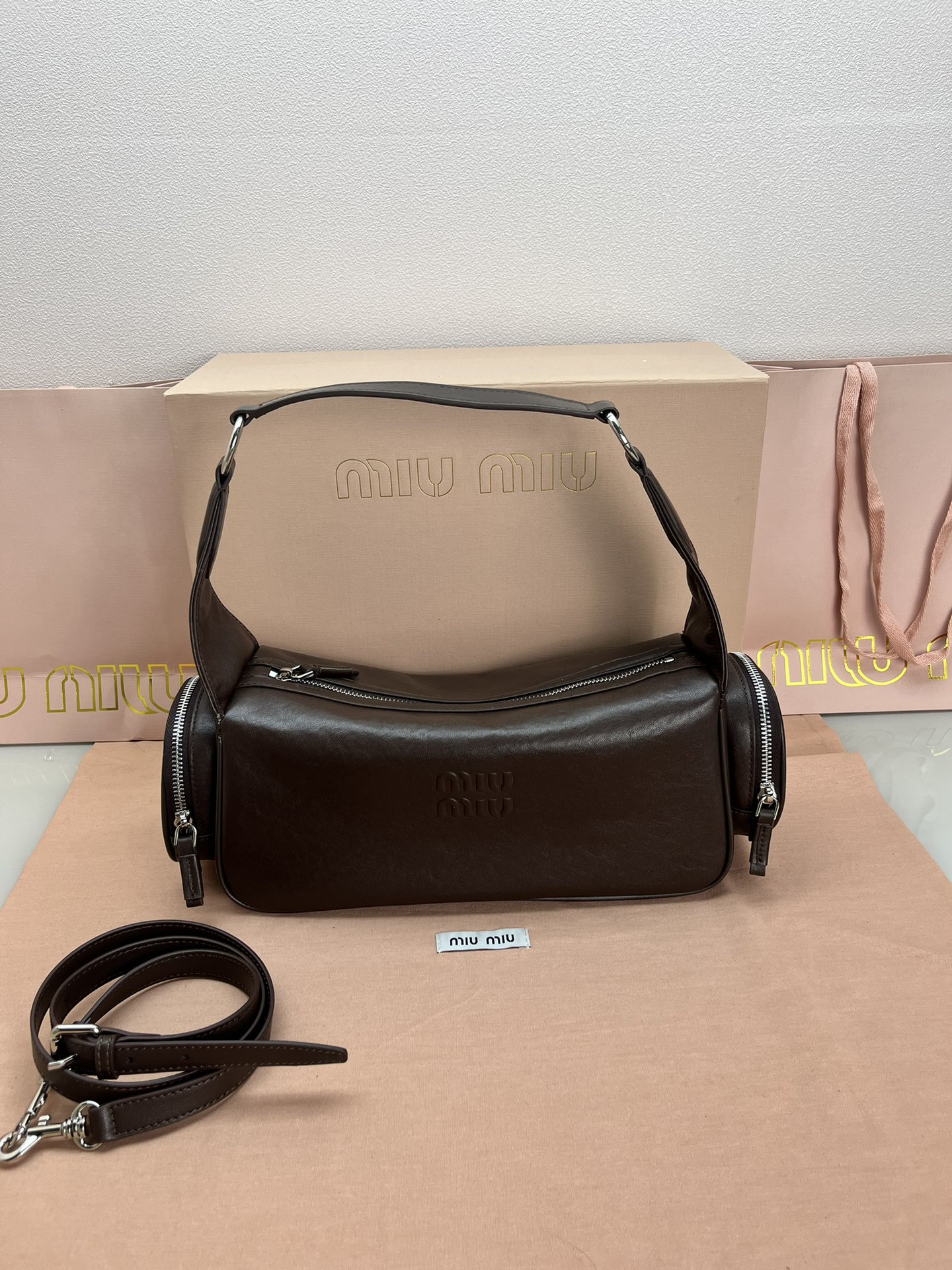 MiuMiu Crossbody & Shoulder Bags Best Quality Replica
 Cowhide Spring/Summer Collection Vintage Underarm